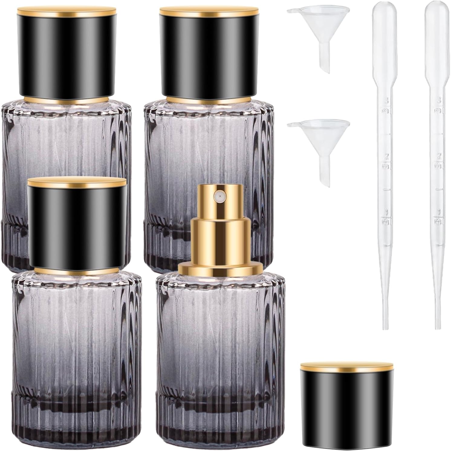 Travel Vintage Perfume Bottle Empty 2pcs