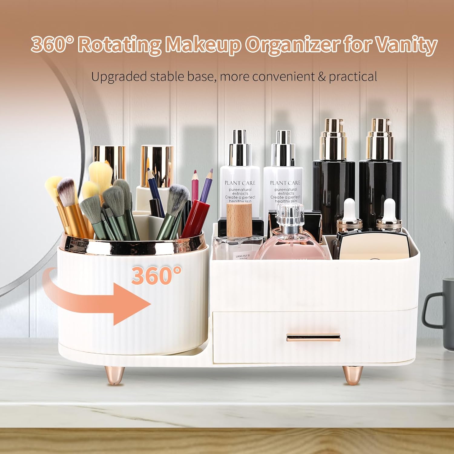 Molutsody Makeup Organizer for Vanity