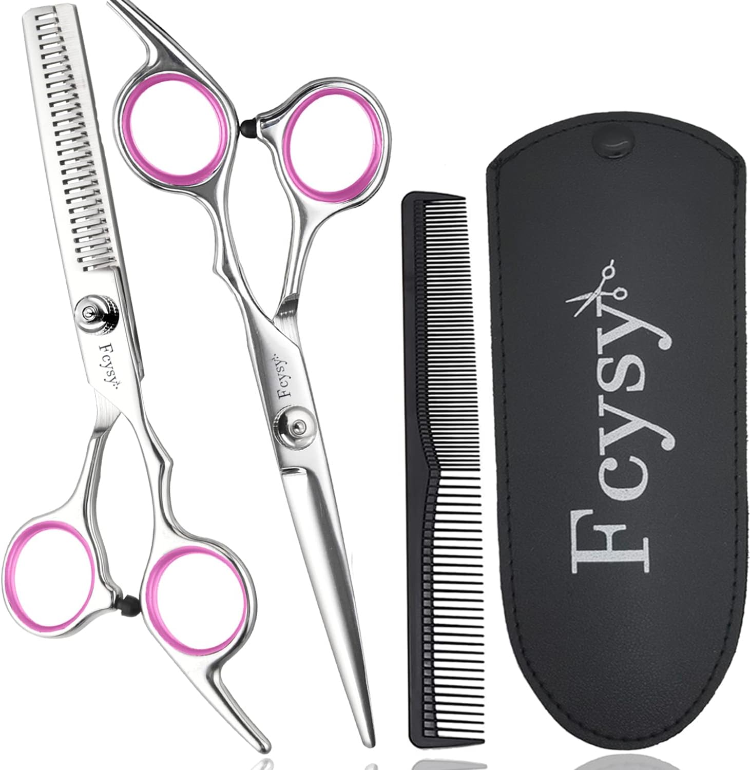 Fcysy 6 Inch Professional Barber Shears Set