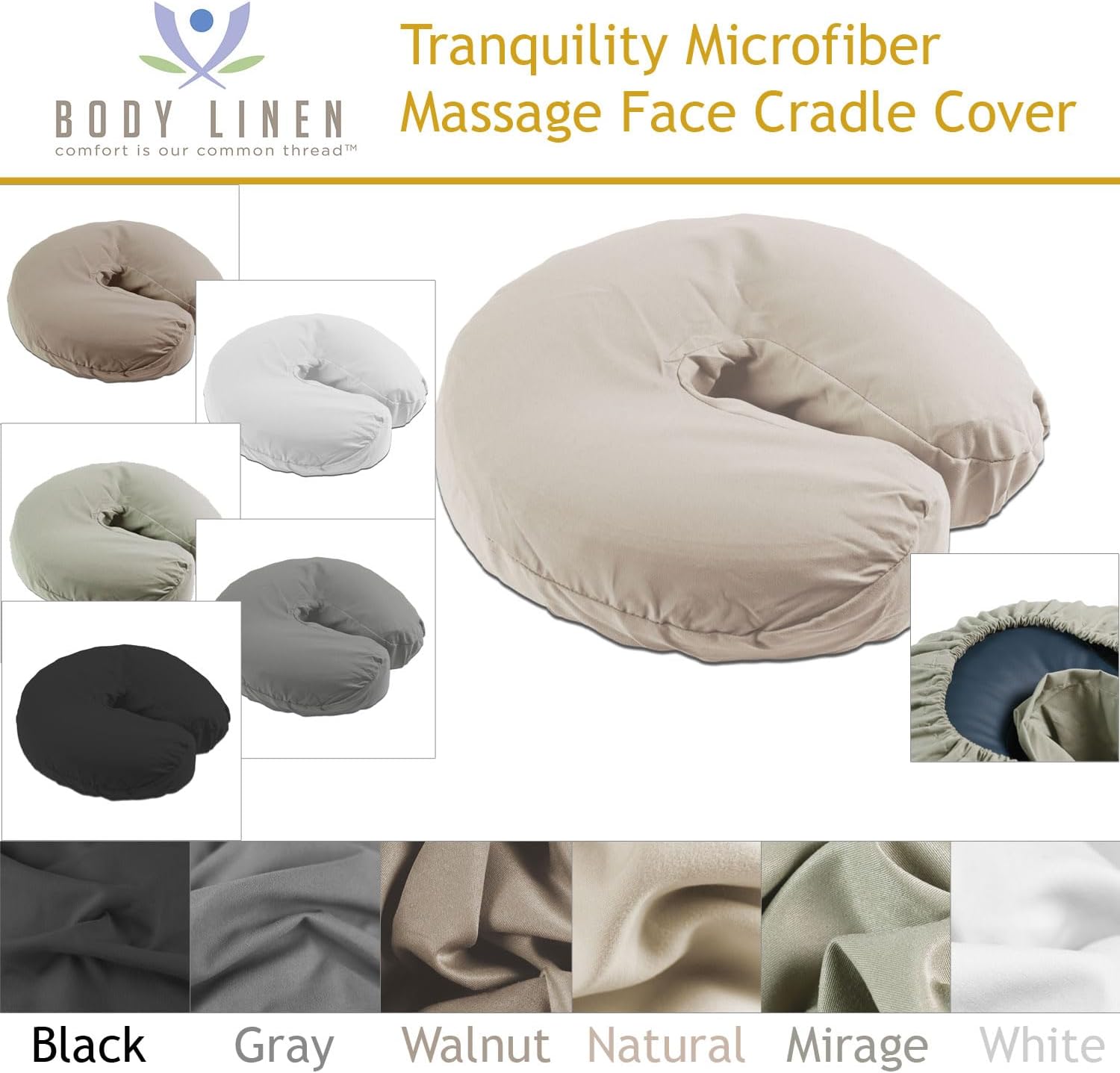 Body Linen Tranquility Microfiber Massage Face Covers - 10 Pack