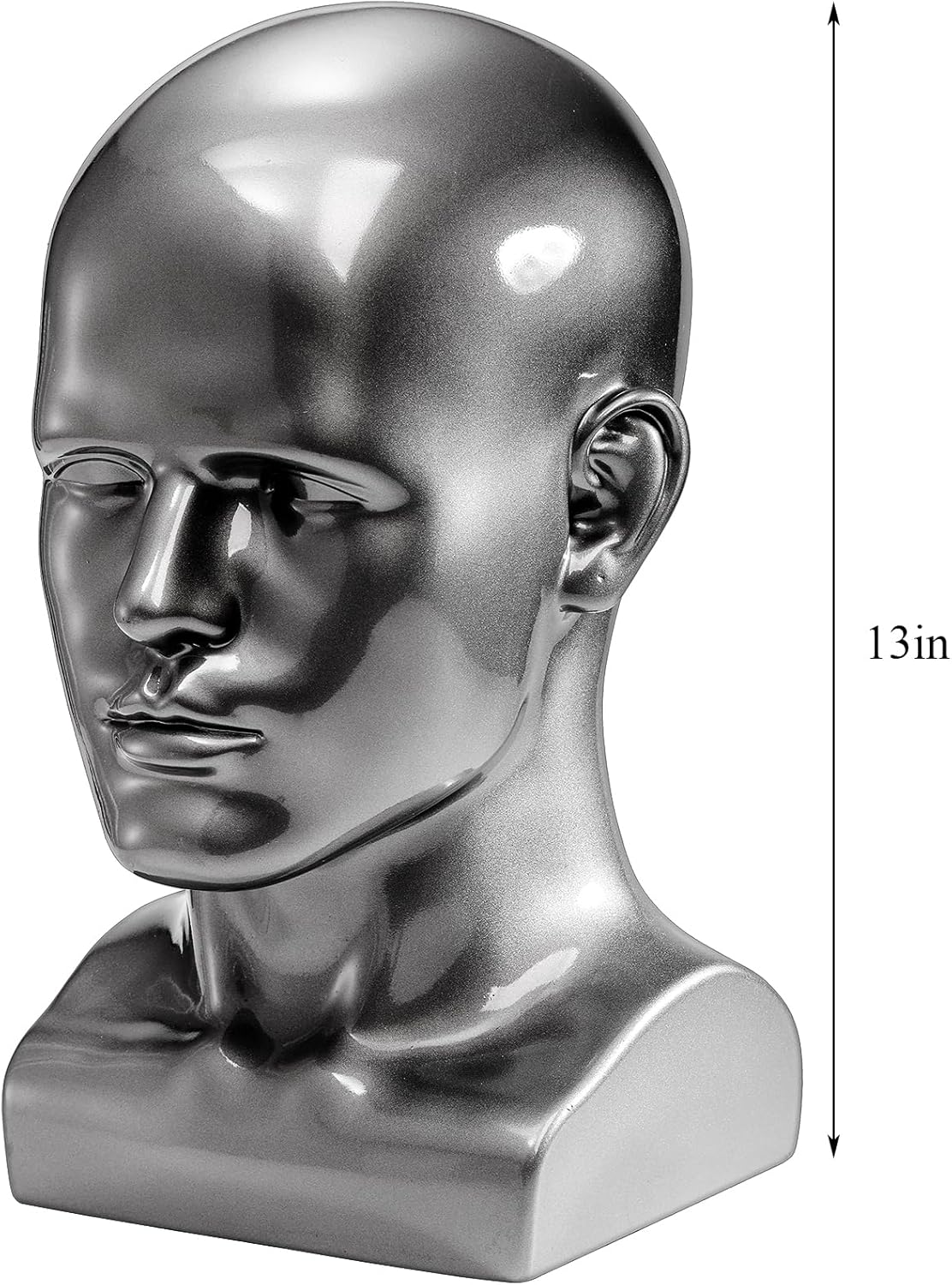 Peohud Male Mannequin Head for Wig Display