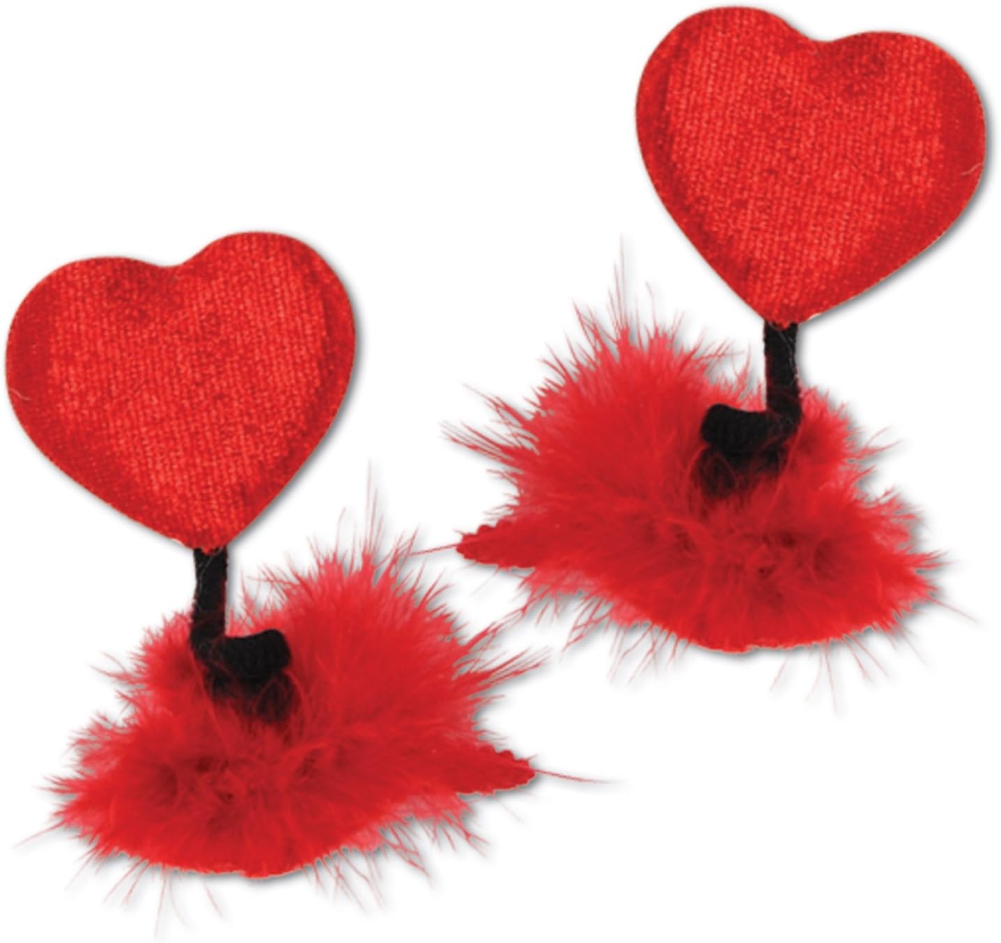 Beistle Heart Hair Clips 2 Per Package