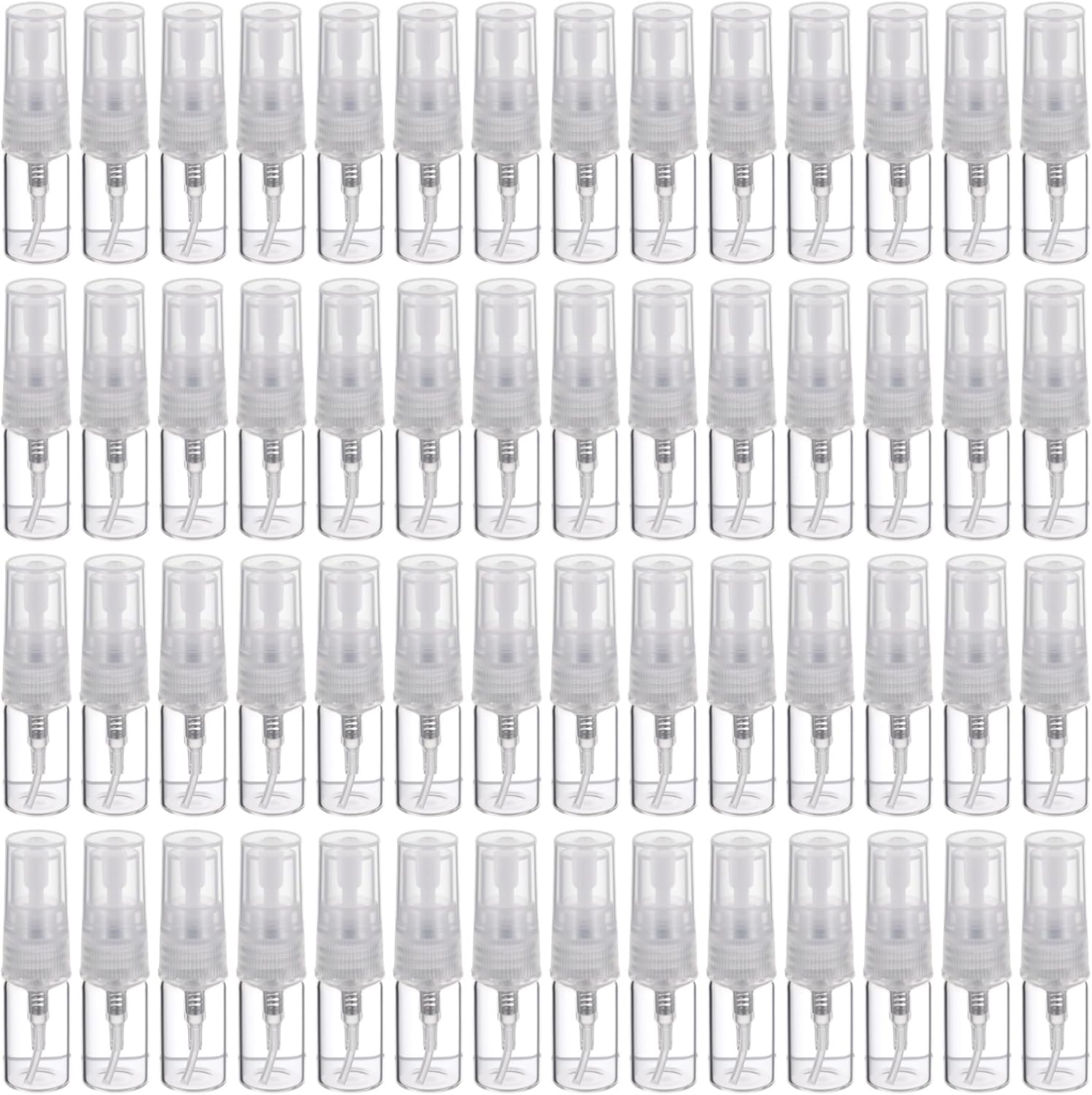 200 PCS Clear Glass Spray Bottles Refillable and Portable