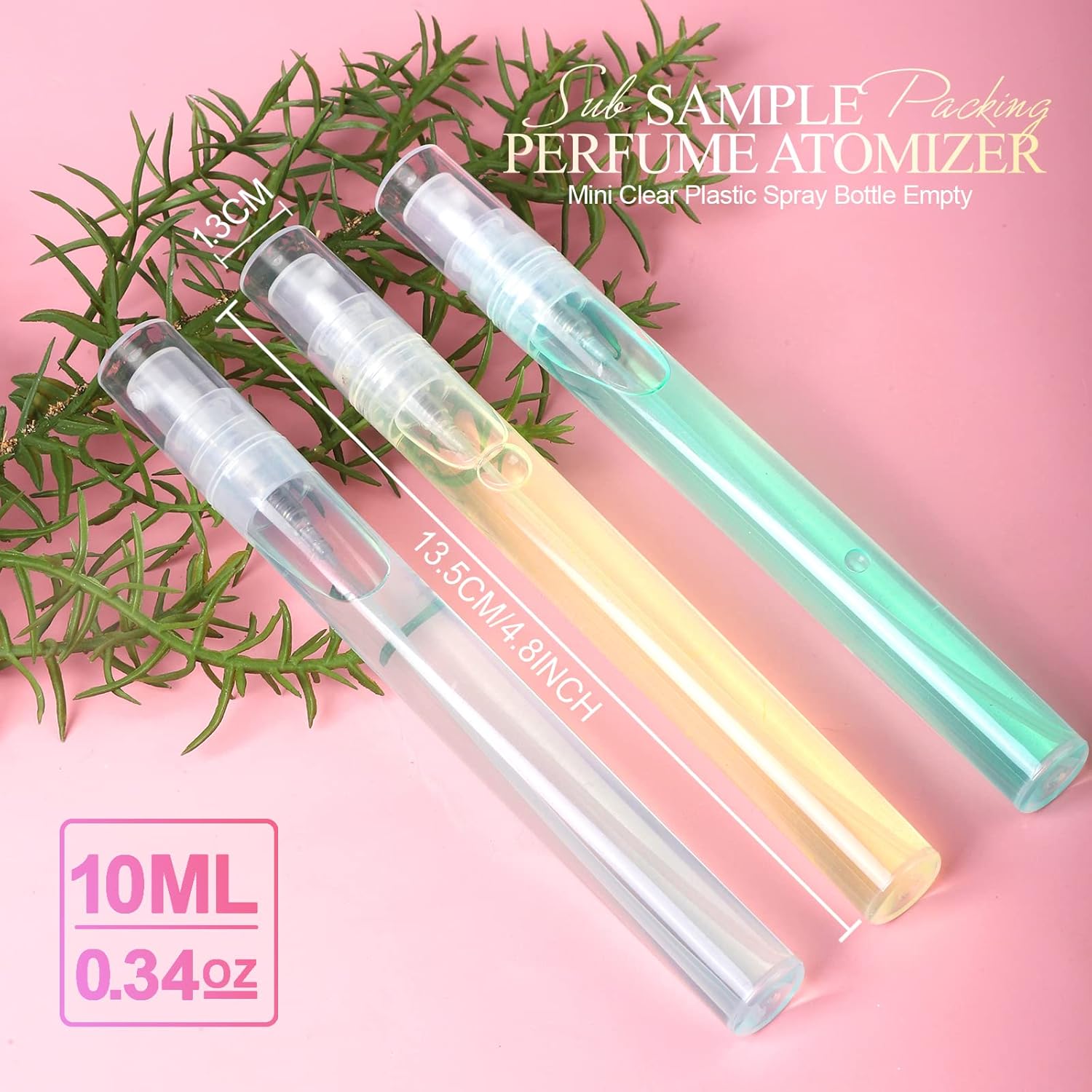 Fandamei 10 Pack Mini Refillable Spray Bottles