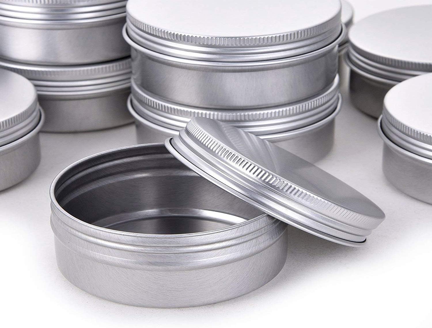 Hulless 05 Ounce Aluminum Tin Jar 24 Pack
