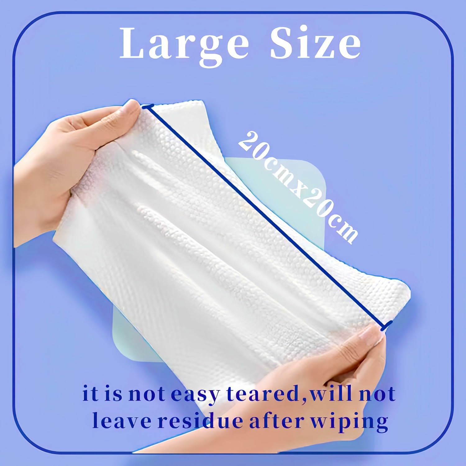 Disposable Face Towel 100 Count Pure Cotton