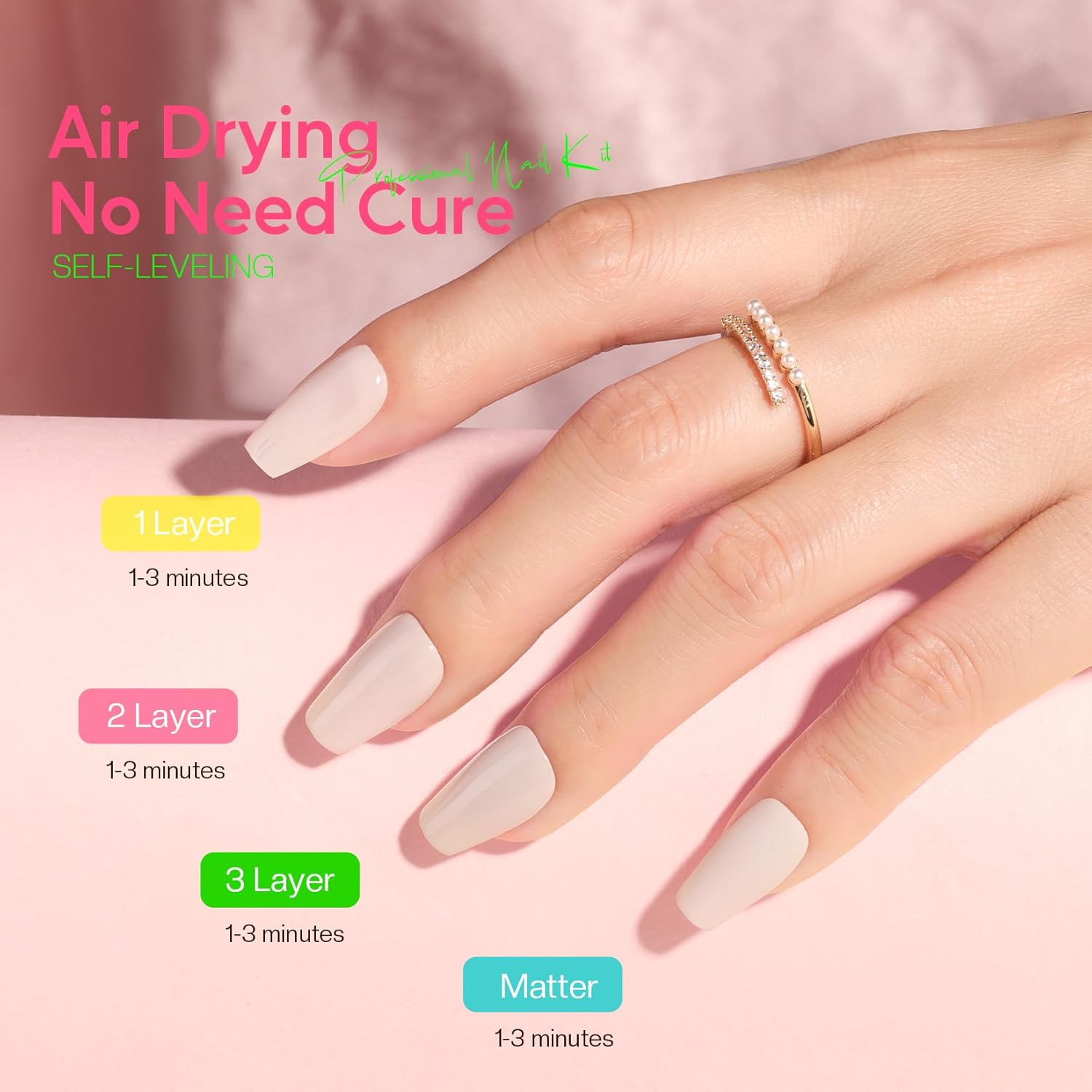 Morovan Neon Pastel Rainbow Nail Polish Set for Women