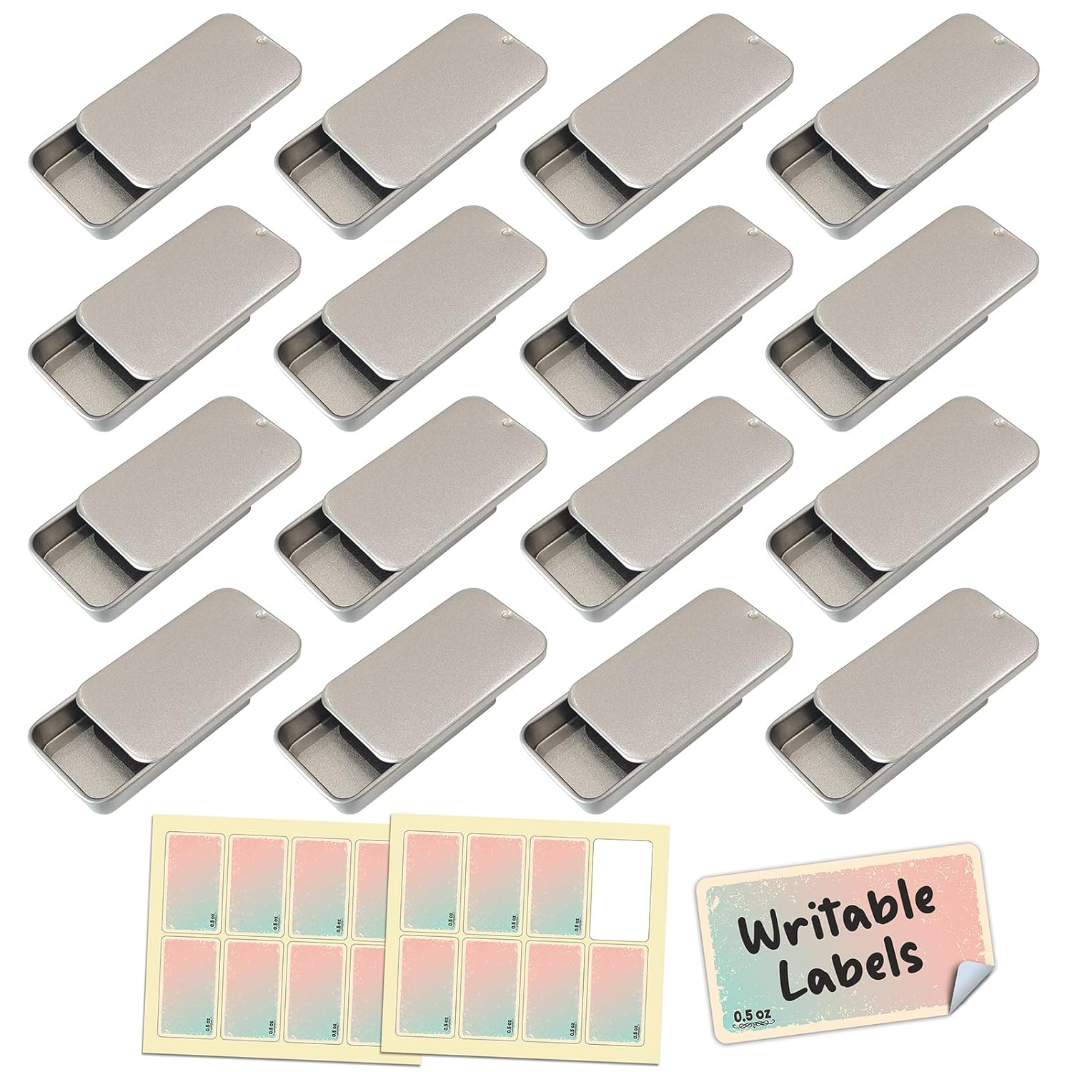 Cubic Ape Slide Top Tin Containers 16-Pack