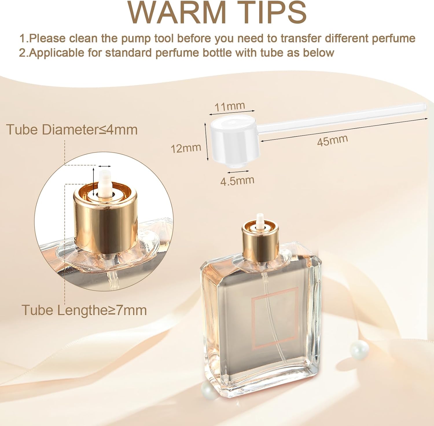 Domensi 90 Pcs Refillable Glass Perfume Bottles with Pump