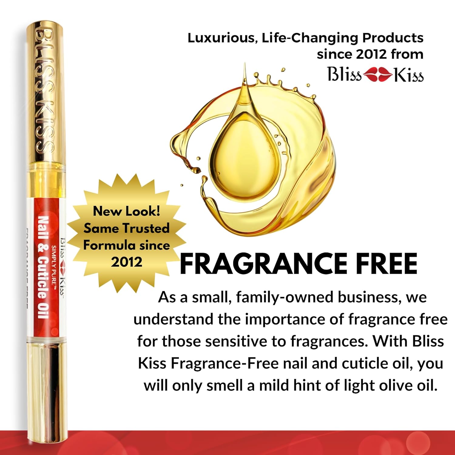 Bliss Kiss Nail Oil Cuticle Pen with Vitamin E and Jojoba