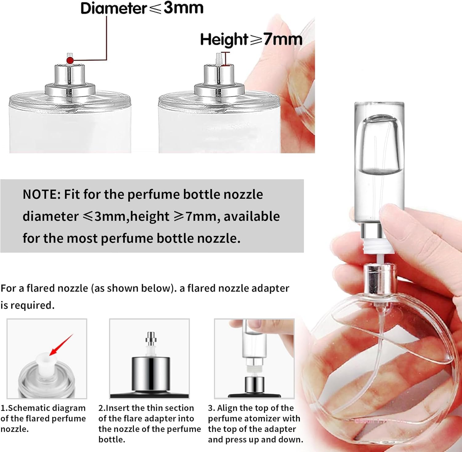 MUB 10ml Perfume Travel Atomizer Bottle