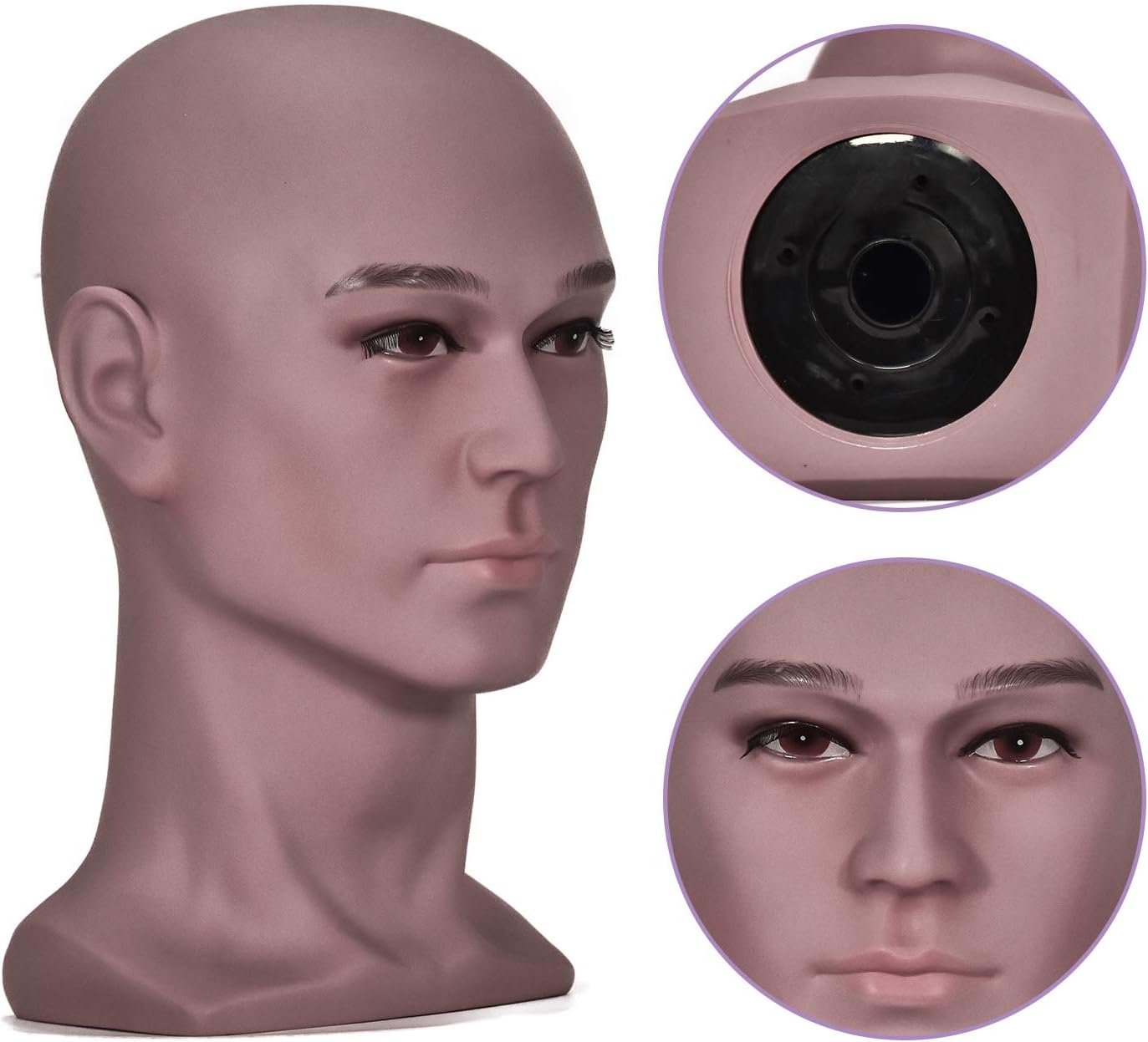 ZMS Professional Male Mannequin Head Stand