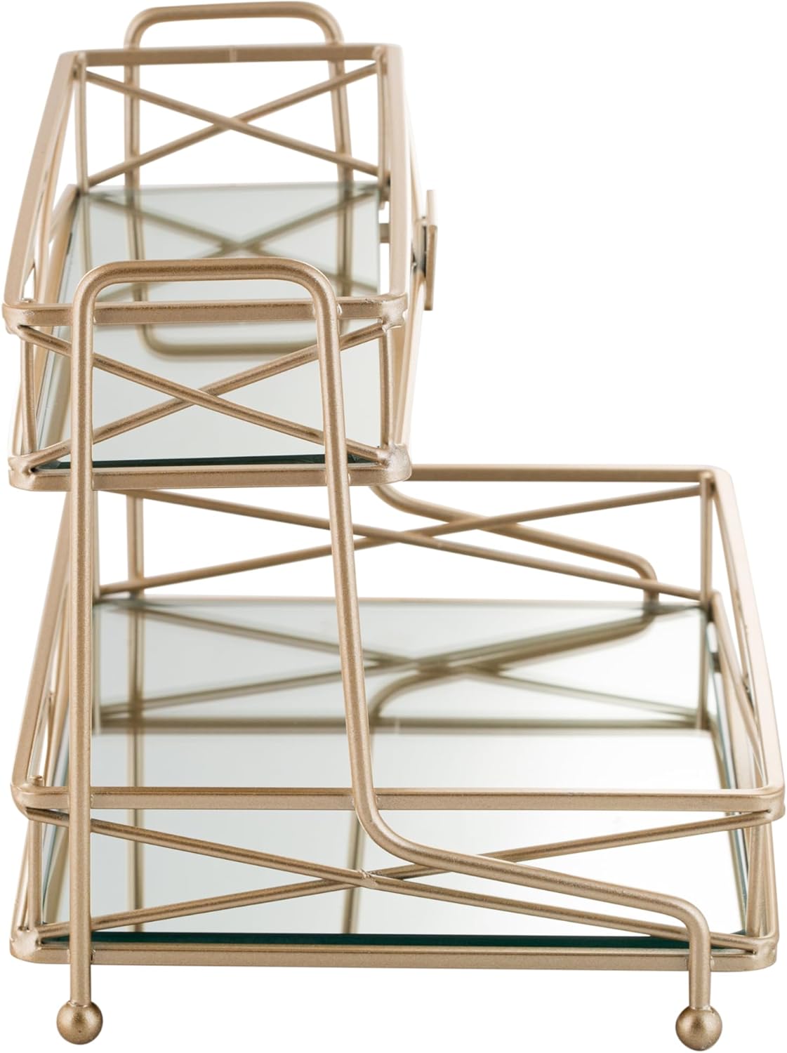 Home Details 2 Tier Mirrored Vanity Tower
