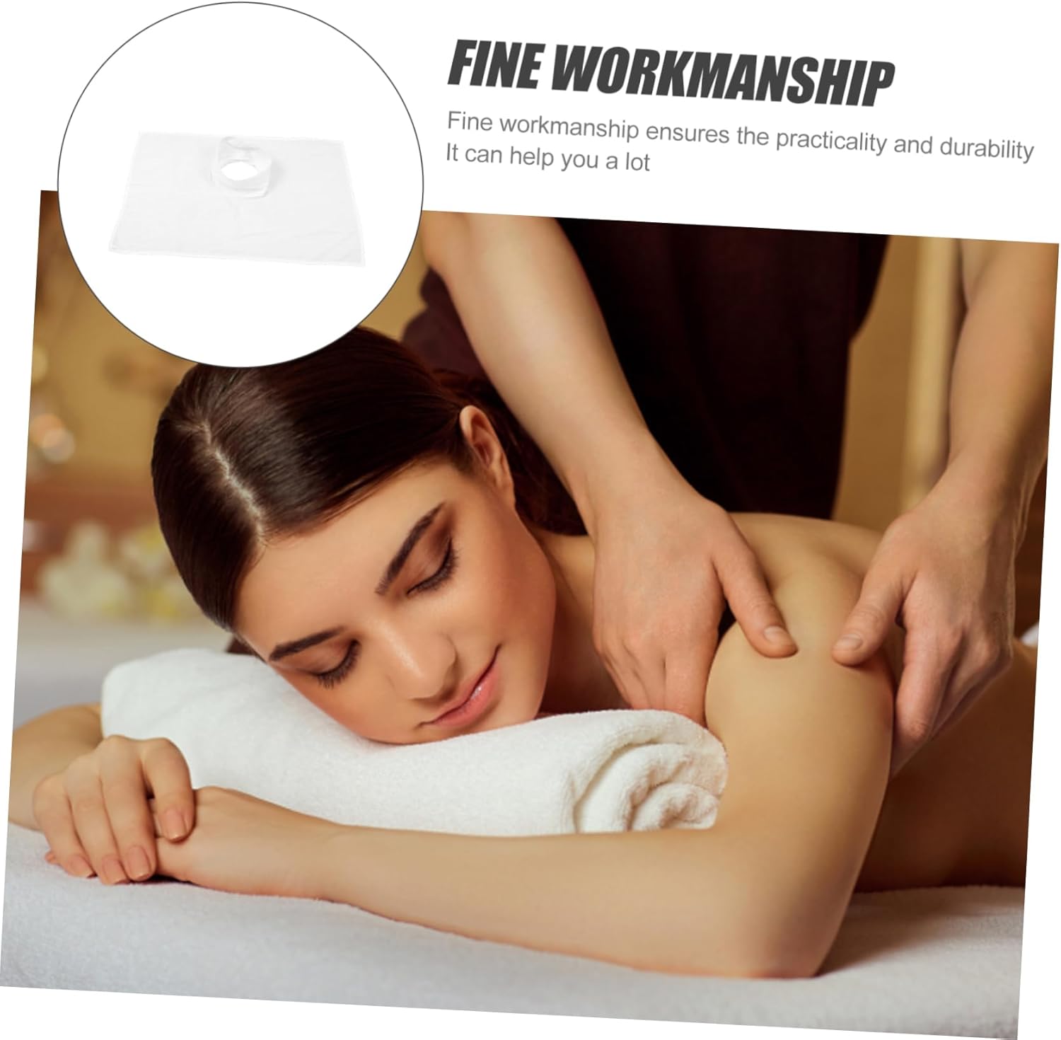 PRETYZOOM 10pcs Breathable Massage Table Pad for Beauty Salons