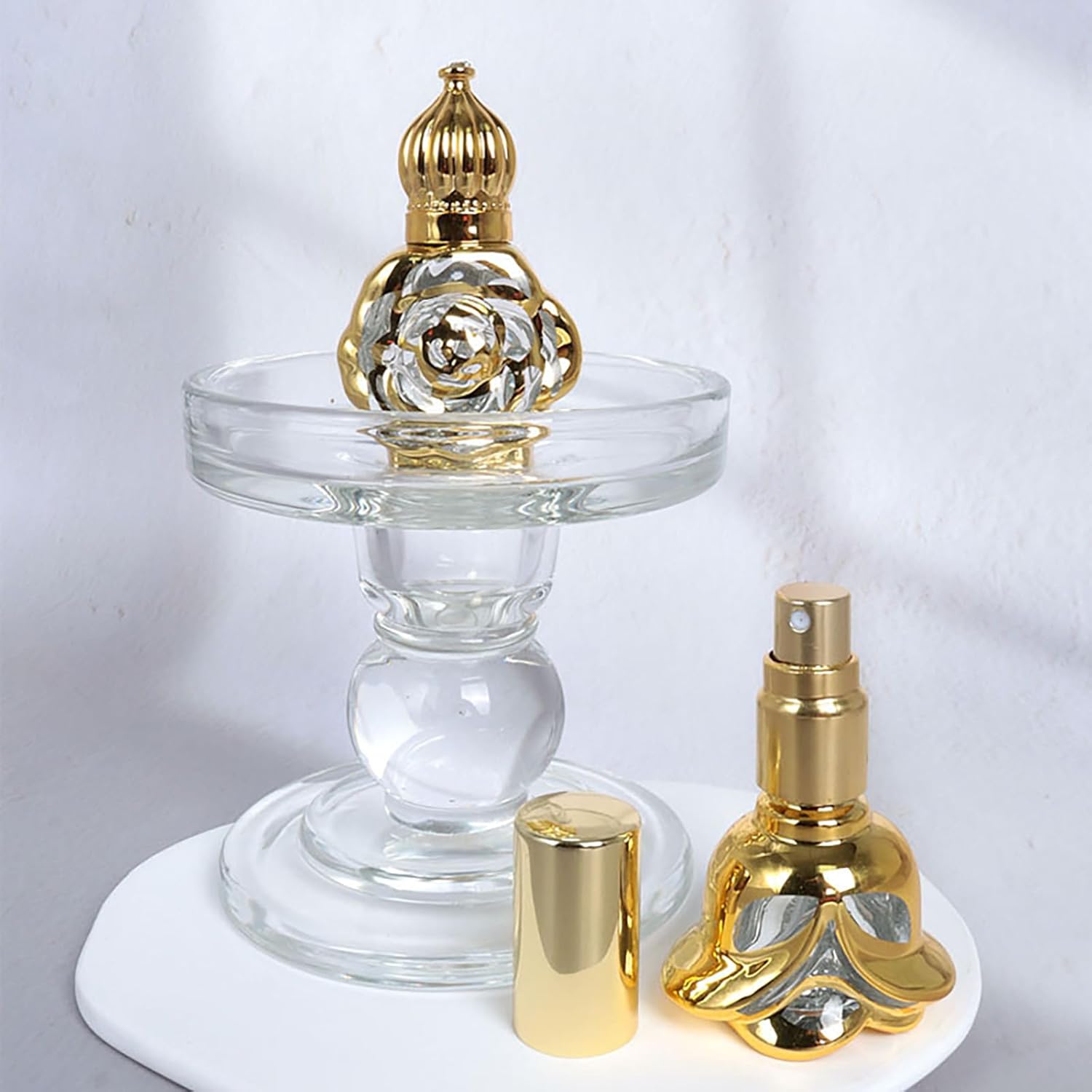 VolksRose 10ml Mini Vintage Roller Bottles 4PCS