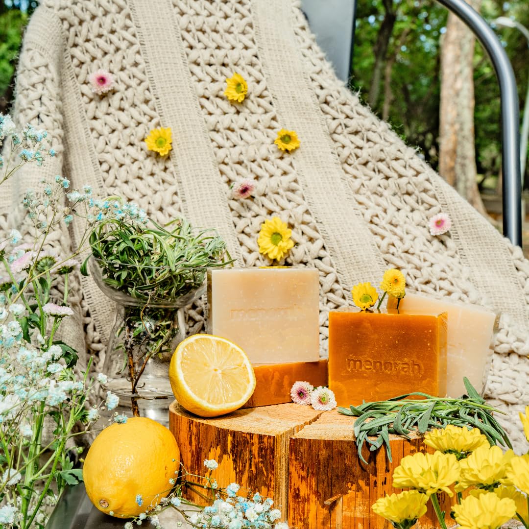 Menorah Natural Bar Soap with Lemongrass