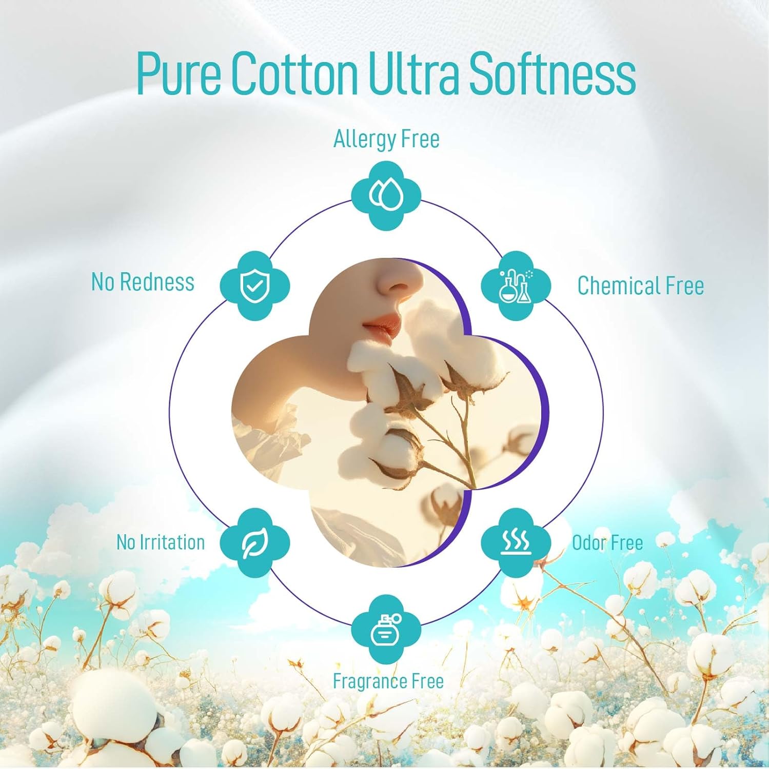 Luxuriously Soft Disposable Face Towel 12 x 10