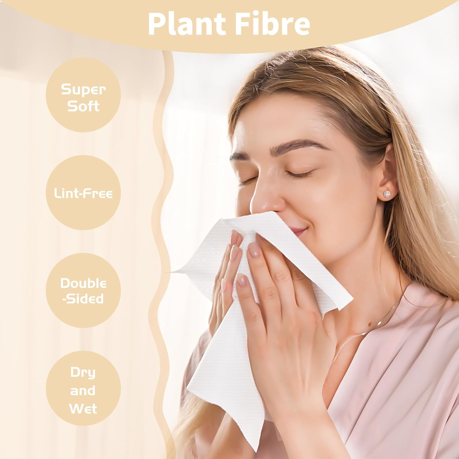 Ditoi Face Towels 10x12 Inches Ultra Soft Disposable Cloths