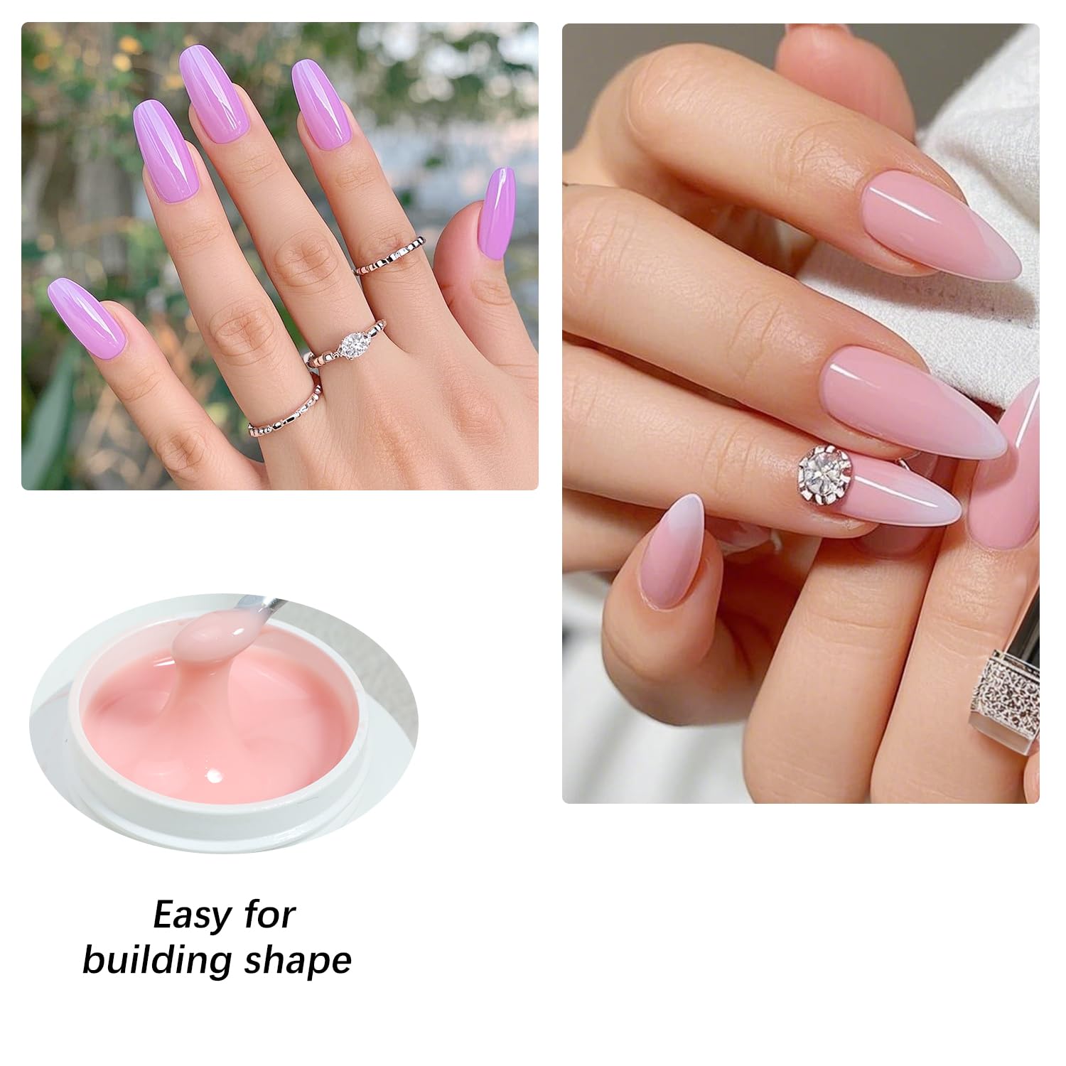 FZANEST Painless Hard Gel for Nail Sculpture and Extensions