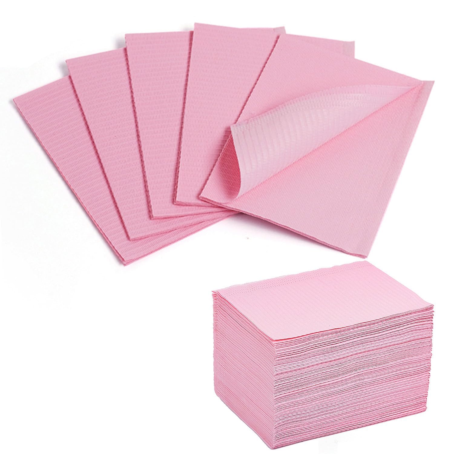 Makartt 50Pcs Pink Disposable Nail Mats