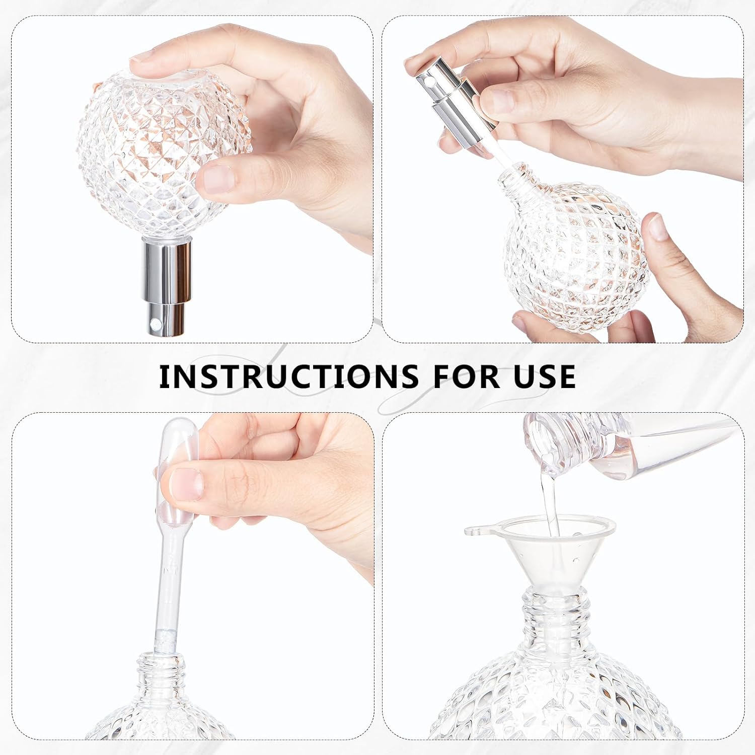 Yebeauty Vintage Glass Perfume Spray Bottle 34oz