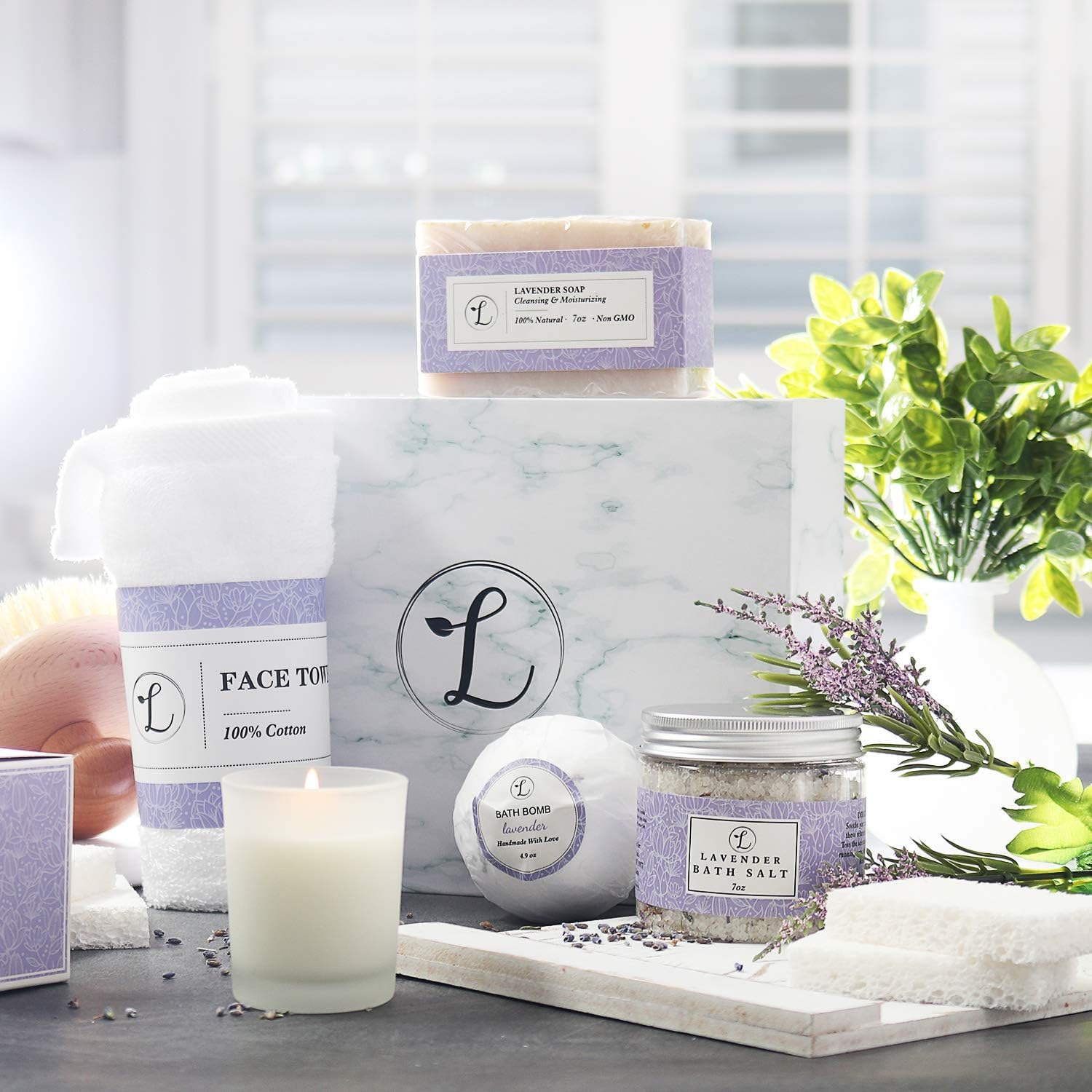 Liviah Spa Gift Set Natural Lavender