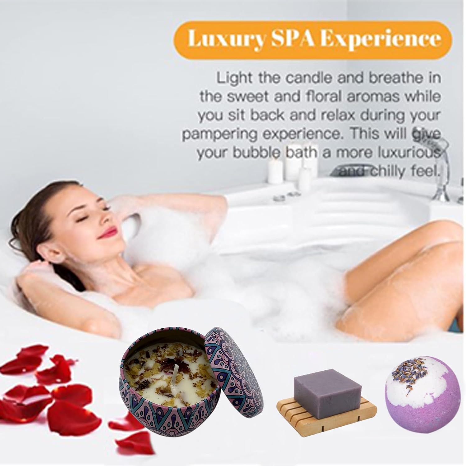 Spa Gift Basket for Women - Purple Surprise Box