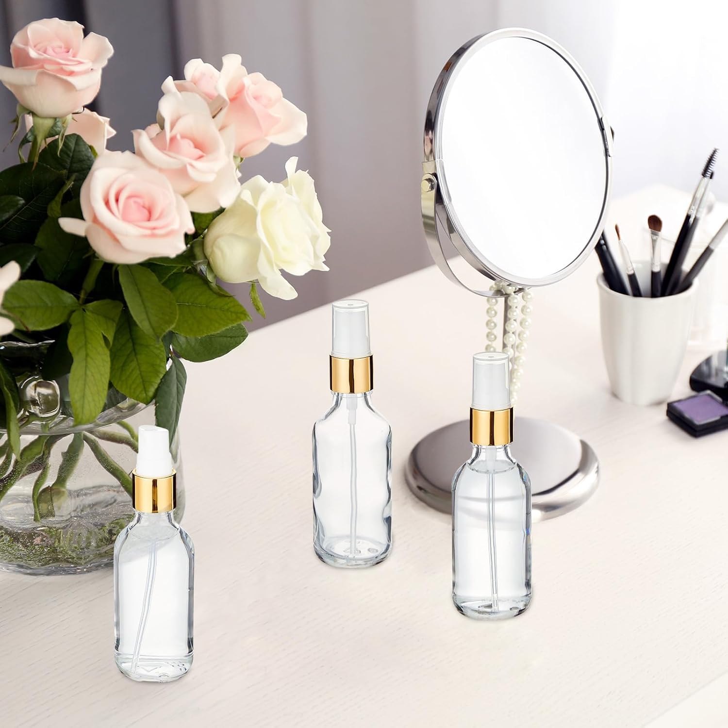 20 Pcs Clear Refillable Spray Bottles for Perfume and Travel