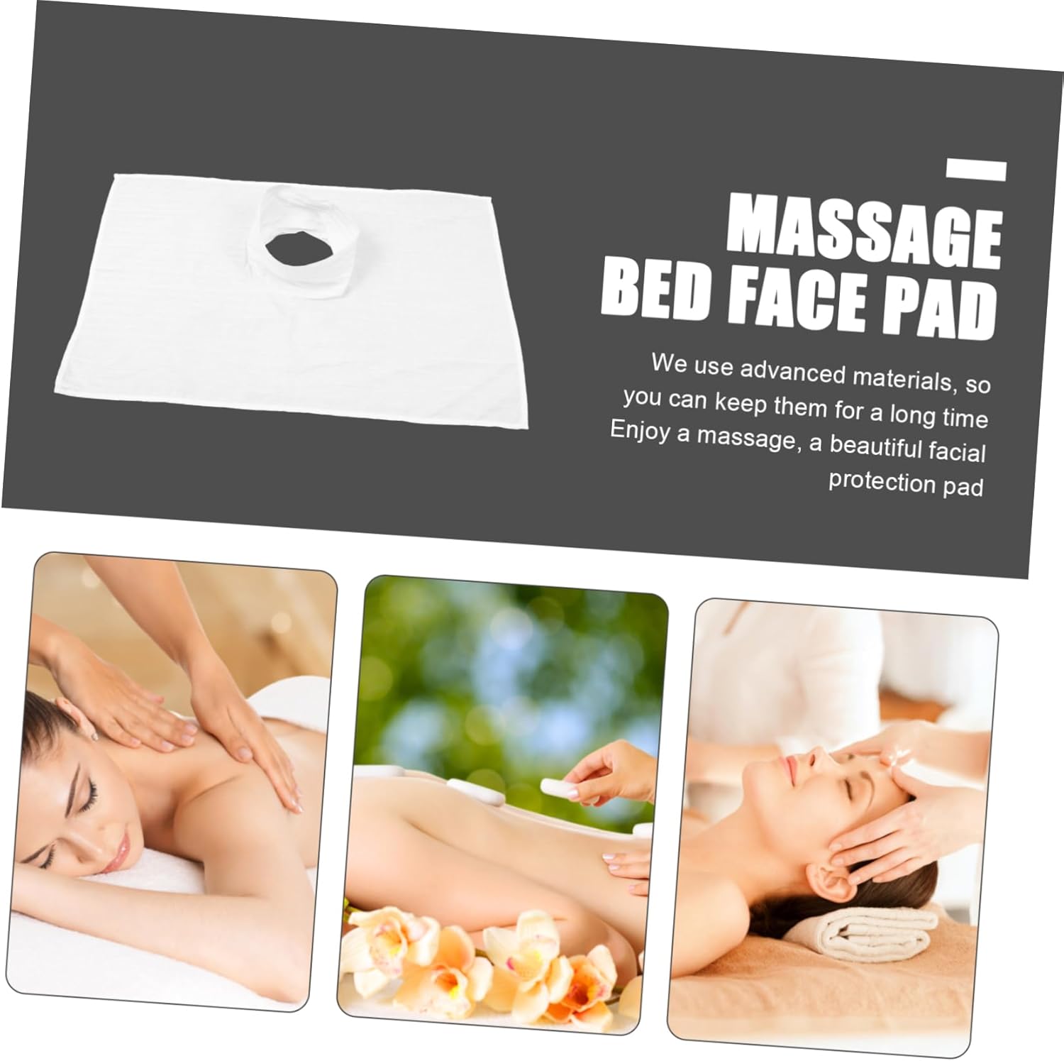 PRETYZOOM 10pcs Breathable Massage Table Pad for Beauty Salons