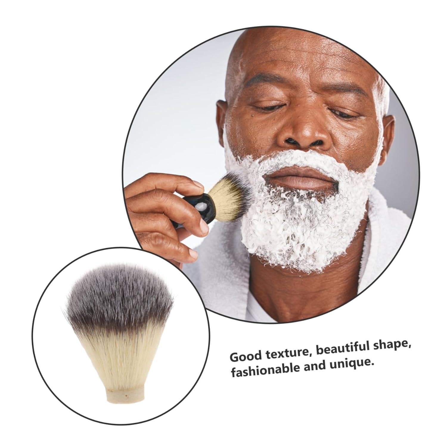 Ipetboom Beard Brush for Men Shaving and Grooming Tool