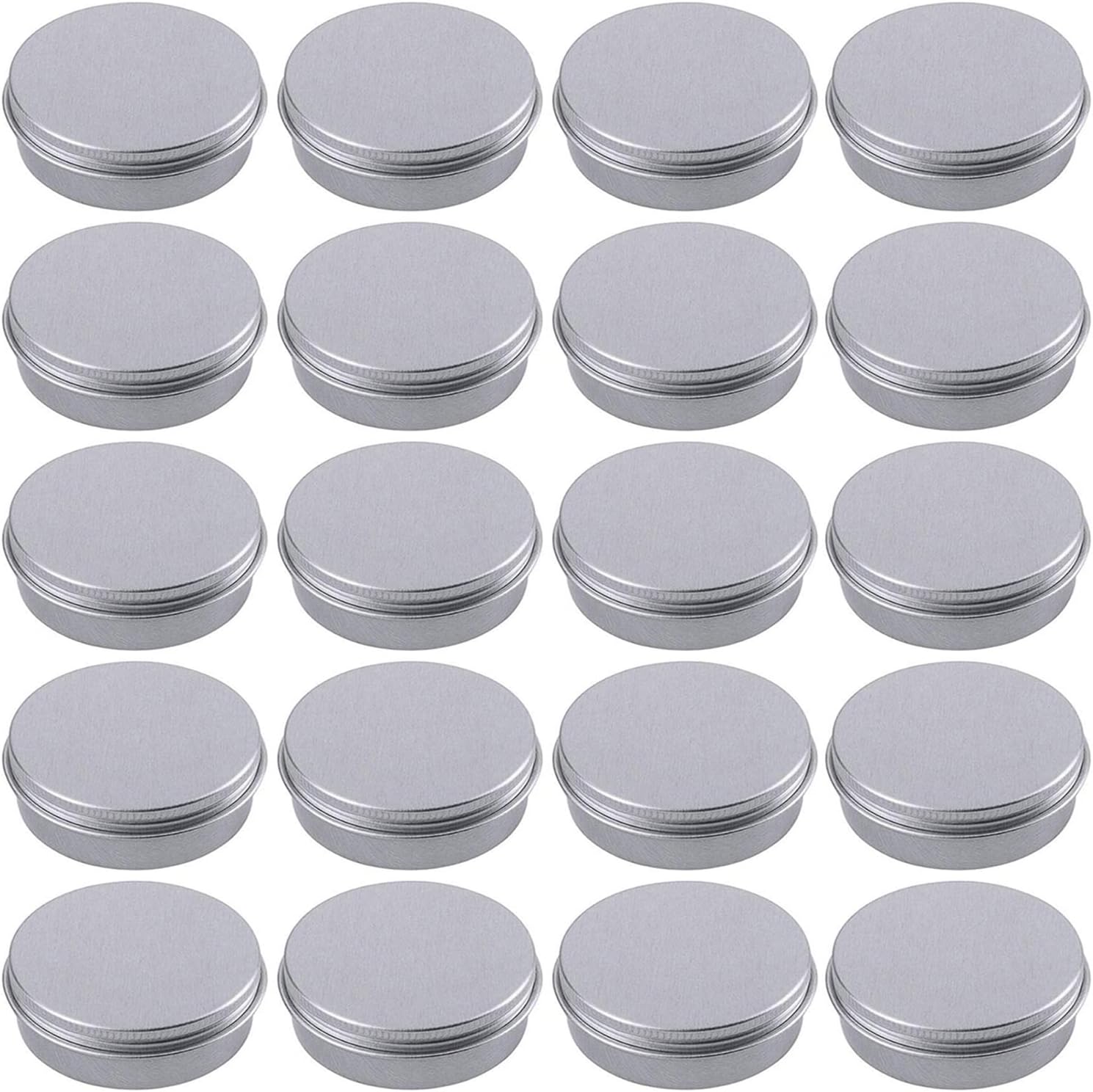 Hulless 05 Ounce Aluminum Tin Jar 24 Pack