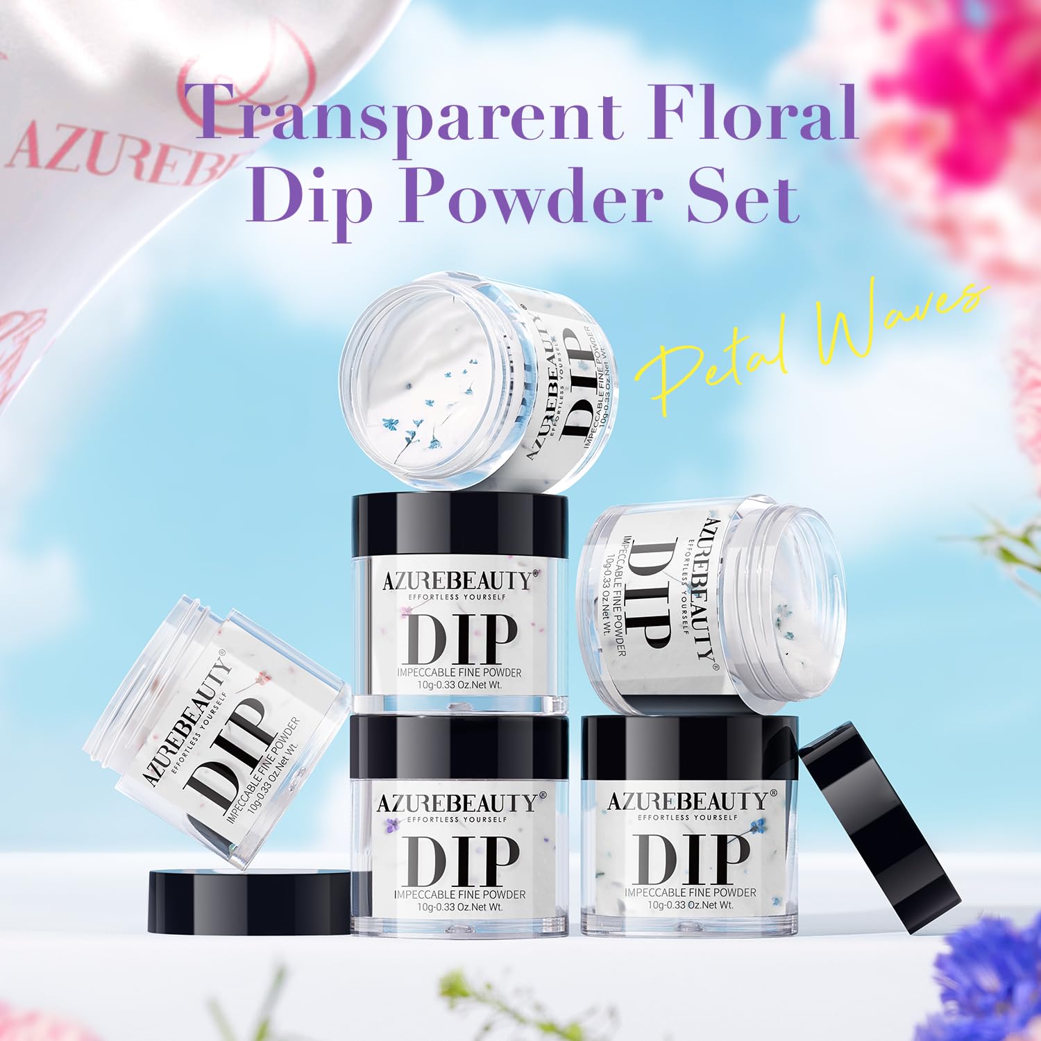 AZUREBEAUTY Dip Powder Nail Art Set 6 Colors