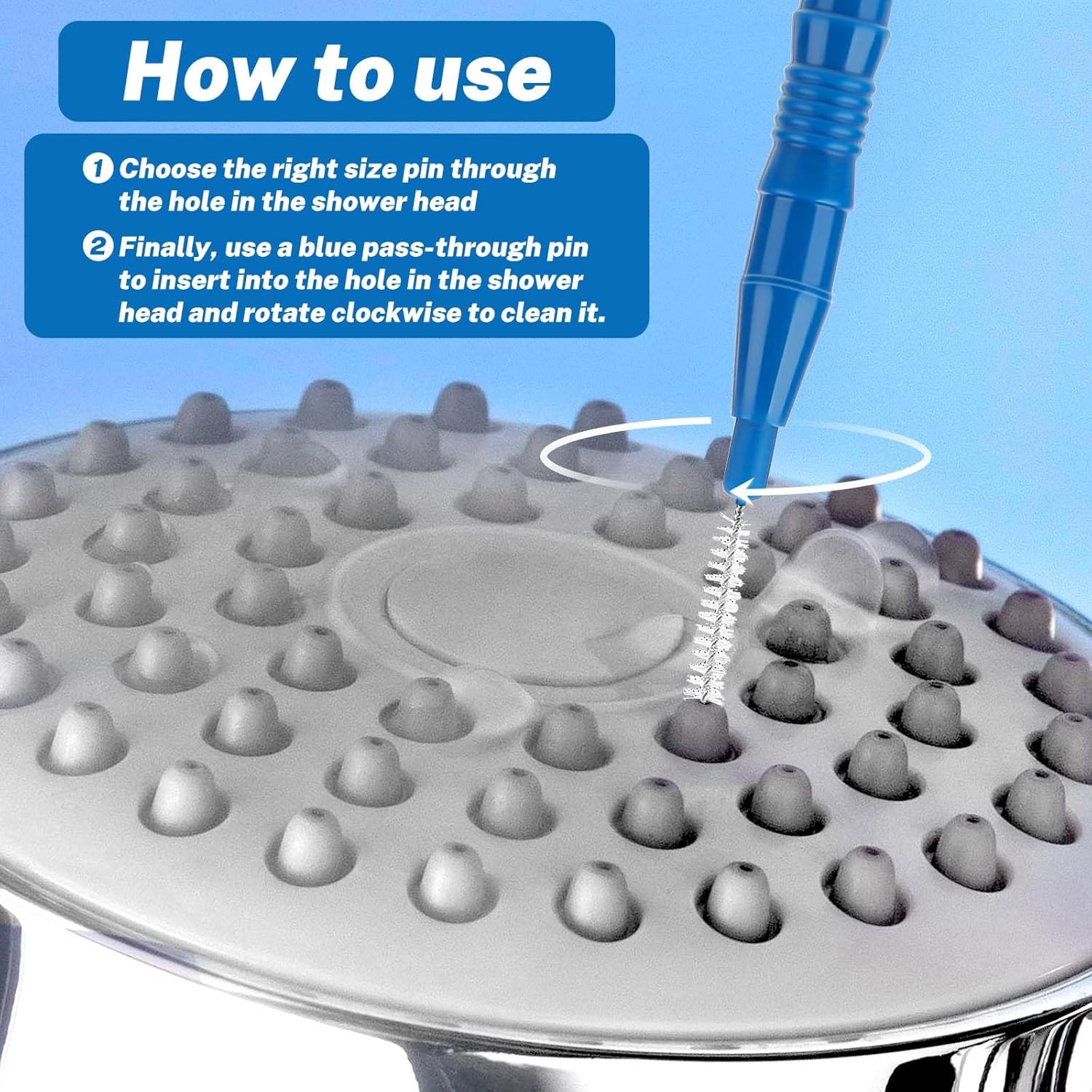 30 PCS Shower Head Cleaner Picks with Brushes