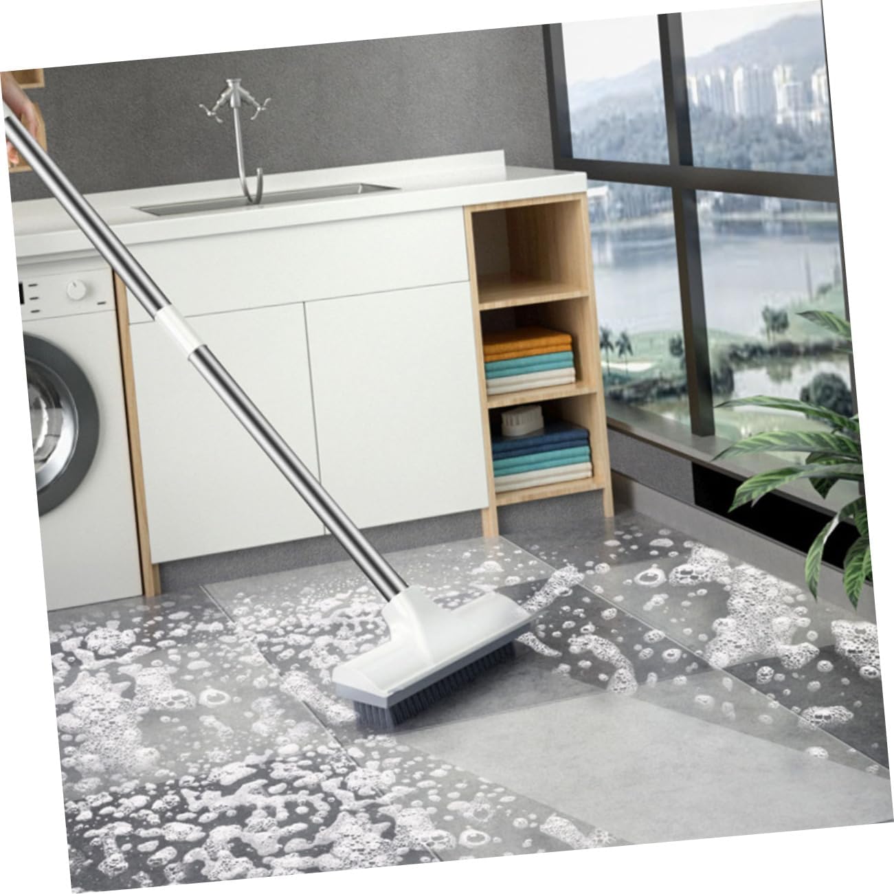 Unomor Multi-Purpose Floor and Shower Cleaning Brush