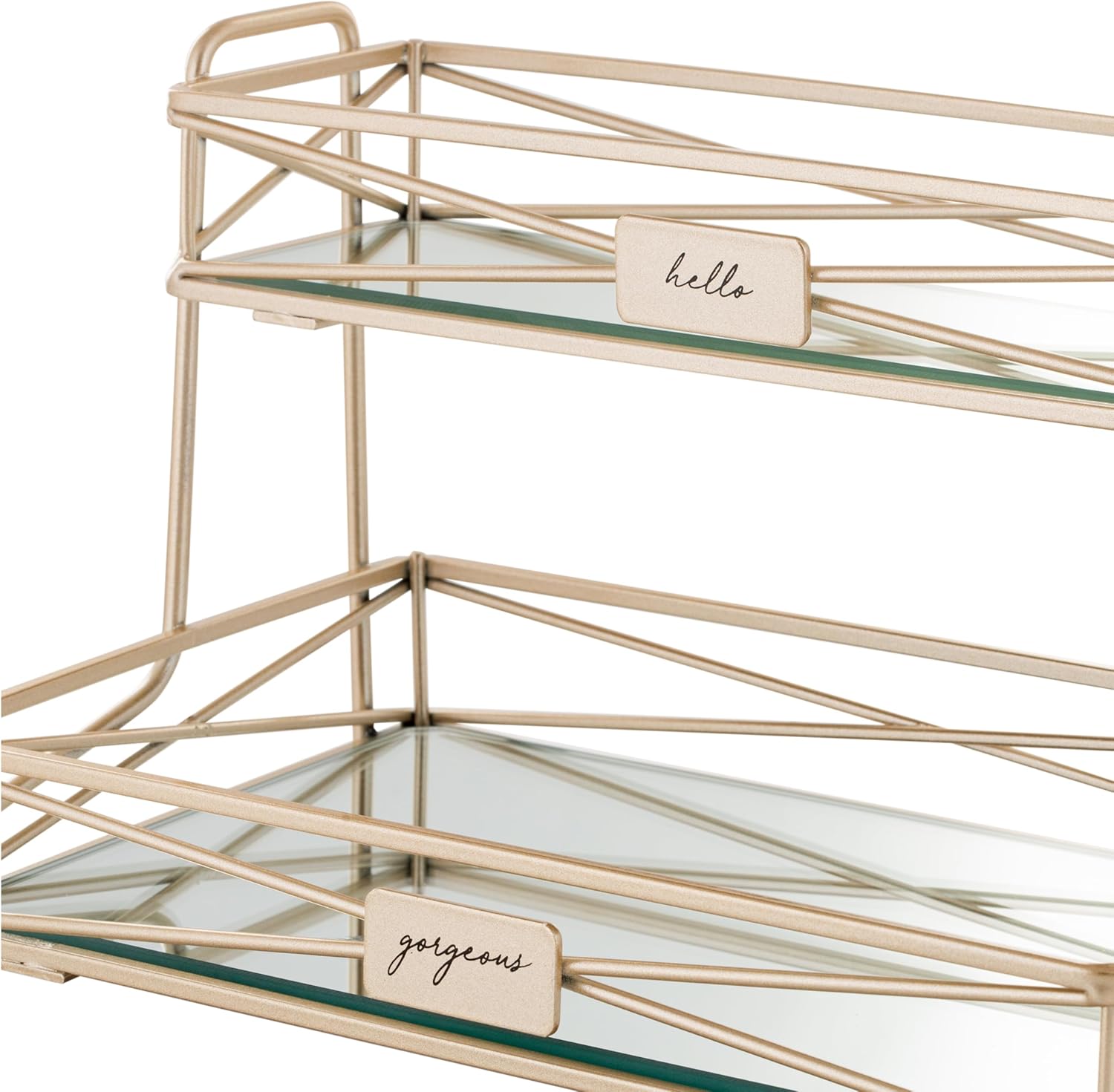 Home Details 2 Tier Mirrored Vanity Tower