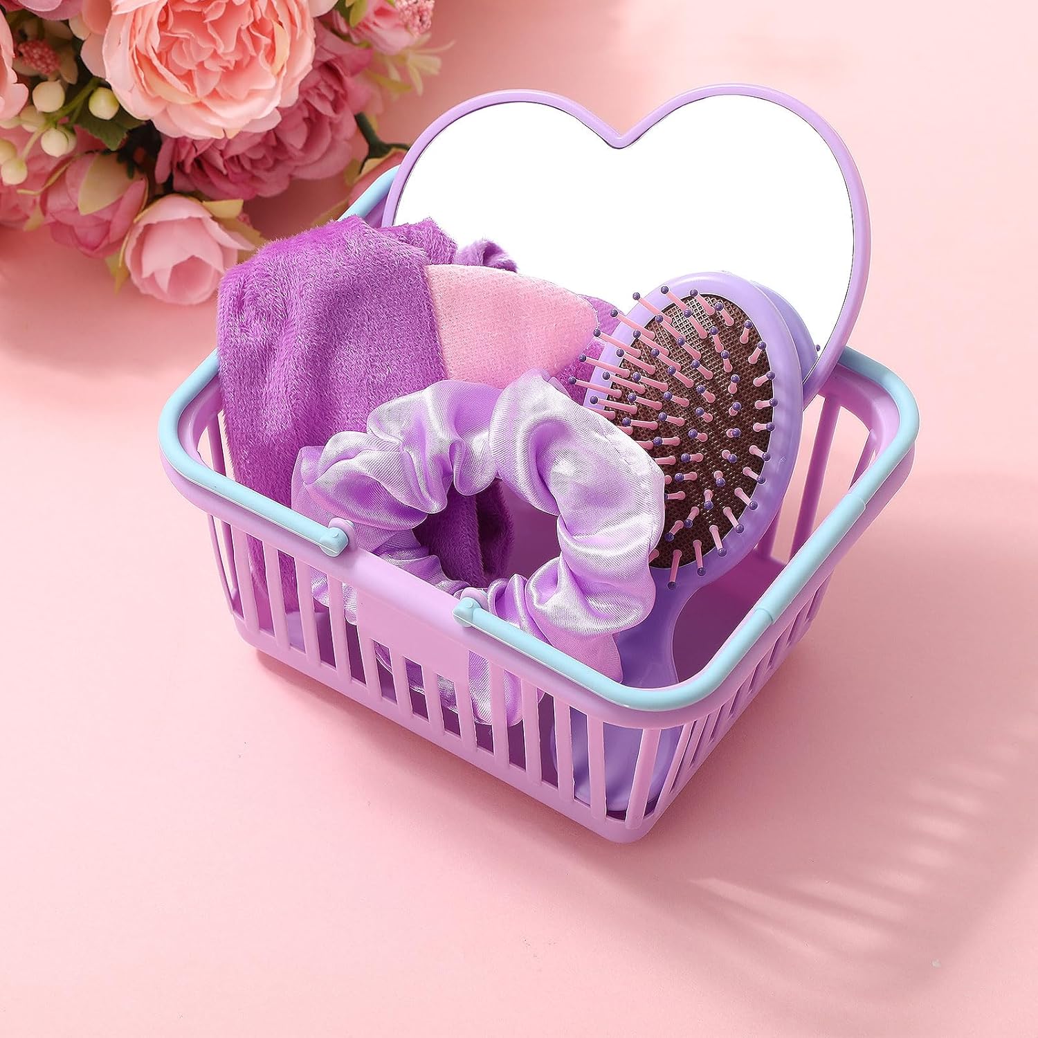 32 Pcs Spa Party Supplies Set with 8 Mirrors and 8 Headbands