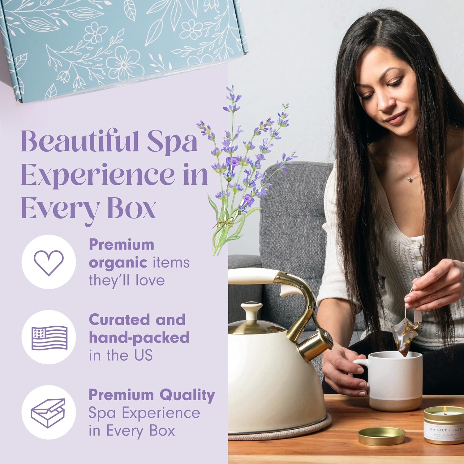 Unboxme Luxury Lavender Spa Gift Set