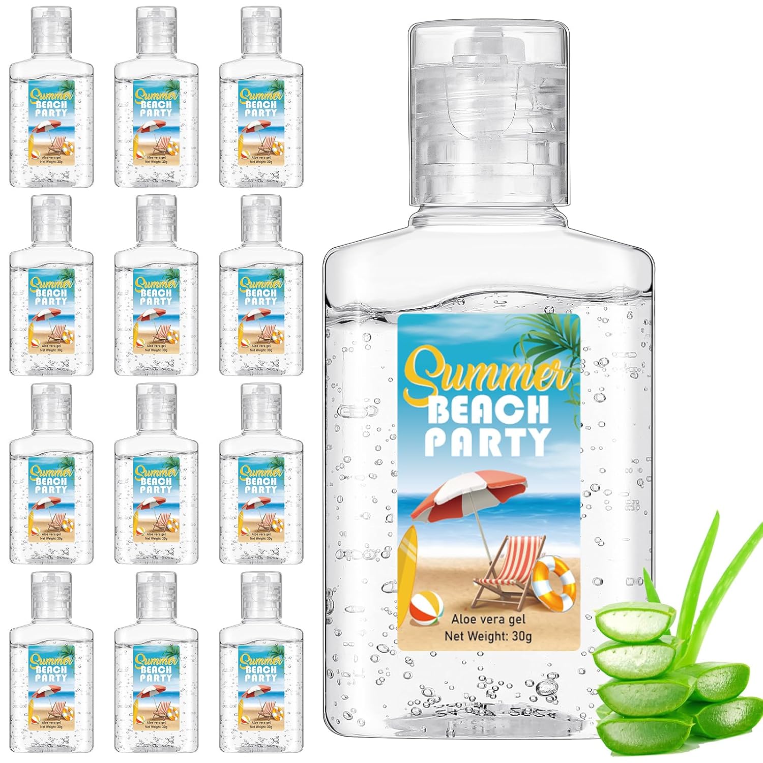 12 Pcs Mini Aloe Vera Gel Set for Travel Gifts