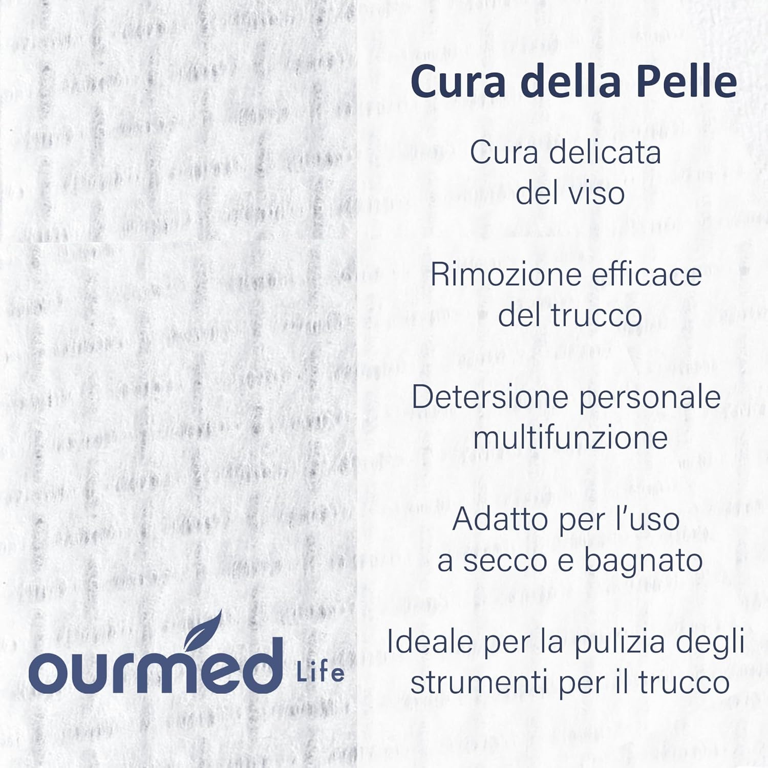Ourmed Life 300 Count Biodegradable Face Towel