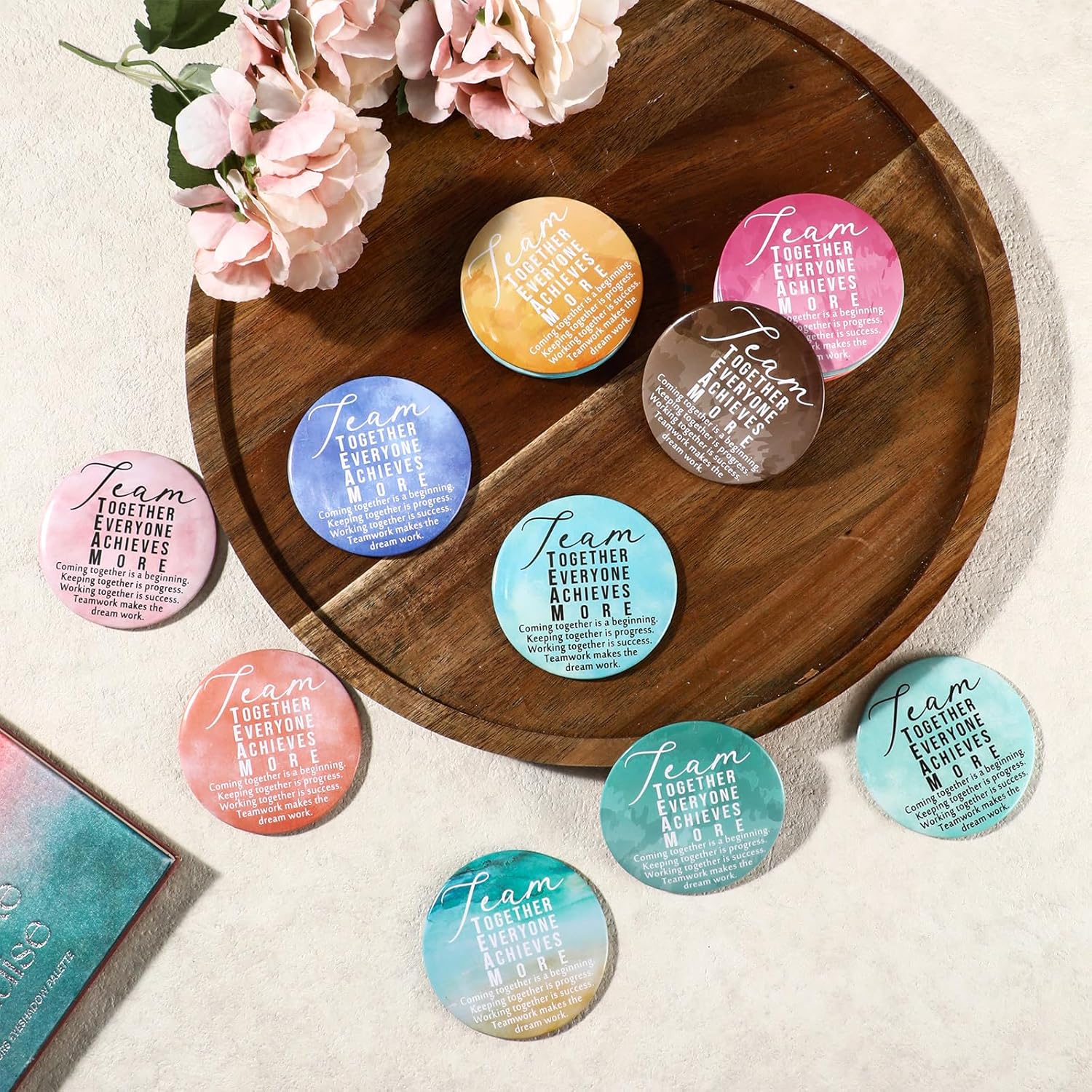 30 Pcs Team Employee Appreciation Compact Mirrors
