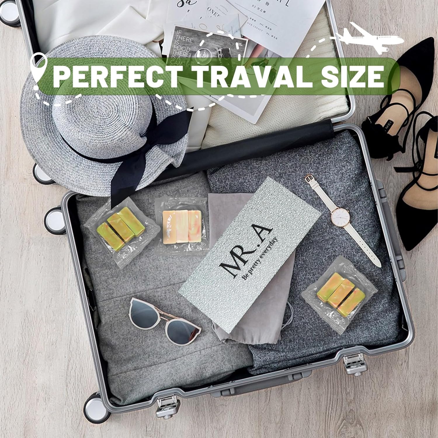 18 Handmade Travel Soaps Individually Wrapped