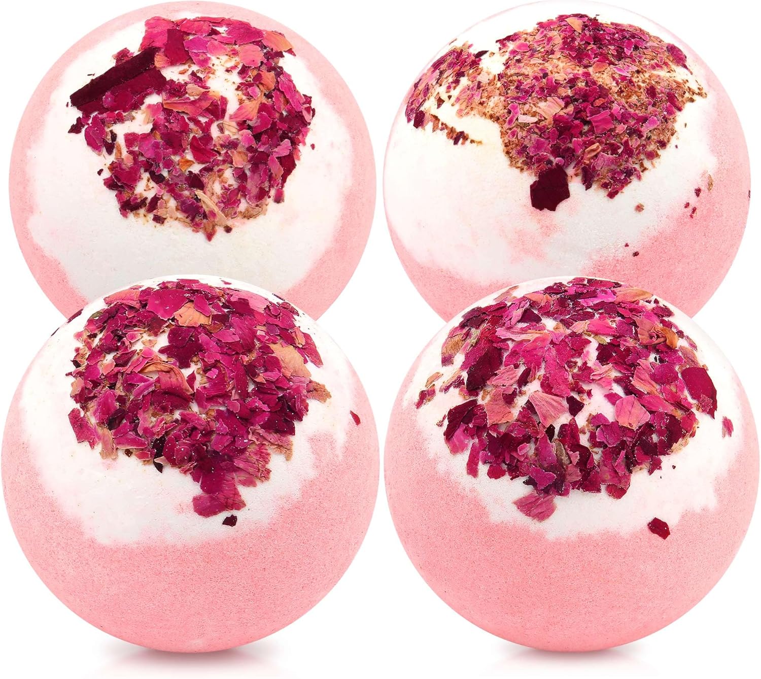 Kastu Dried Flower Bath Bombs 4-Pack Gift Set