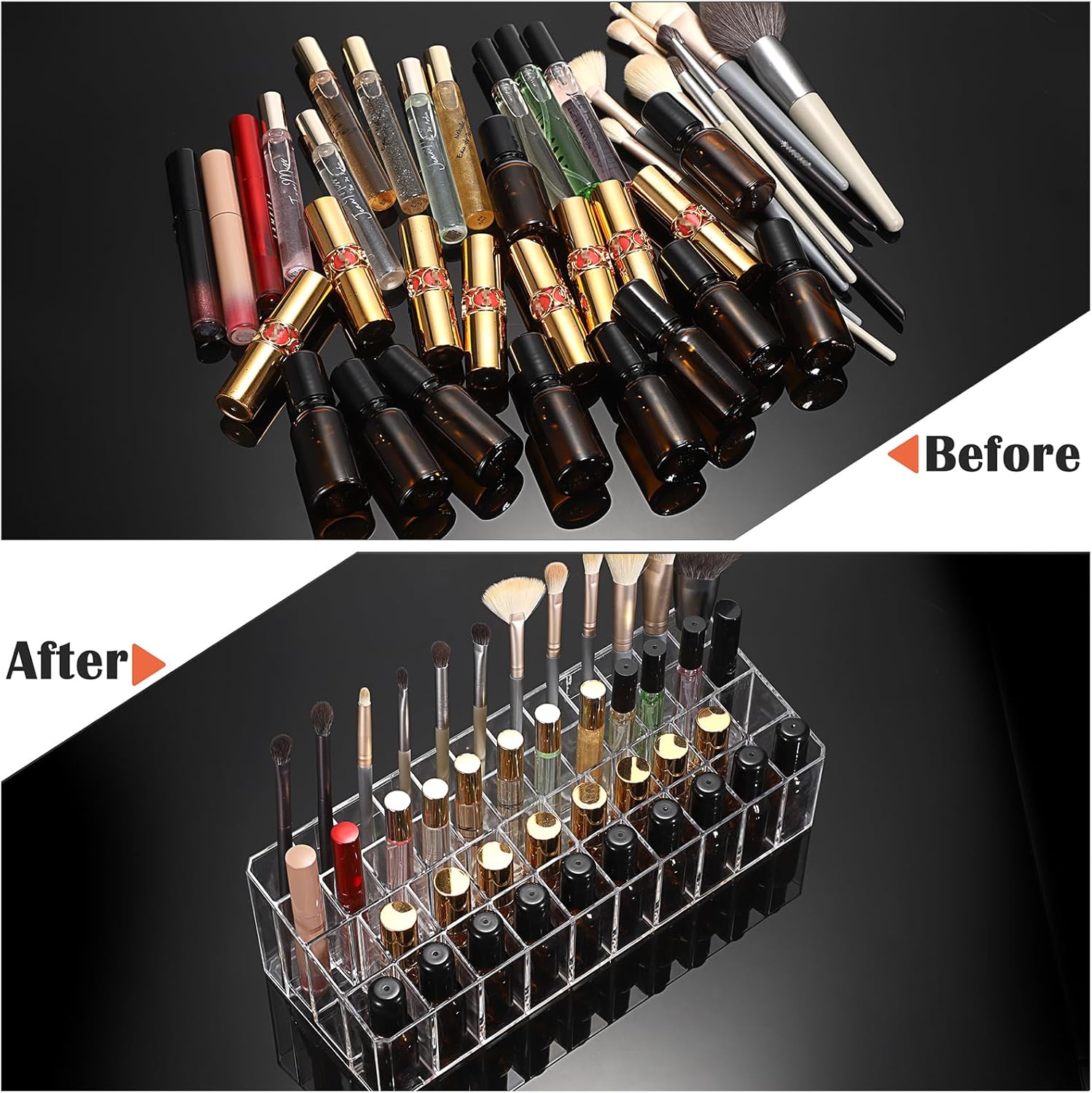 ELLDOO Rollerball Perfume Organizer with 44 Spaces