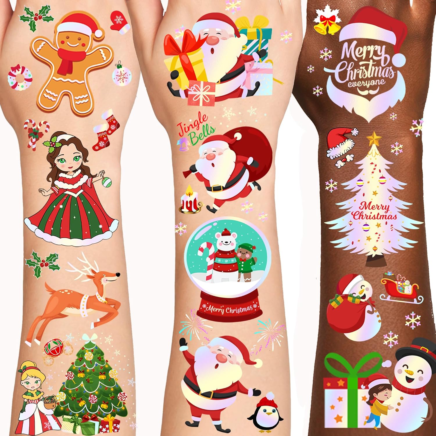 Christmas Temporary Tattoos for Kids