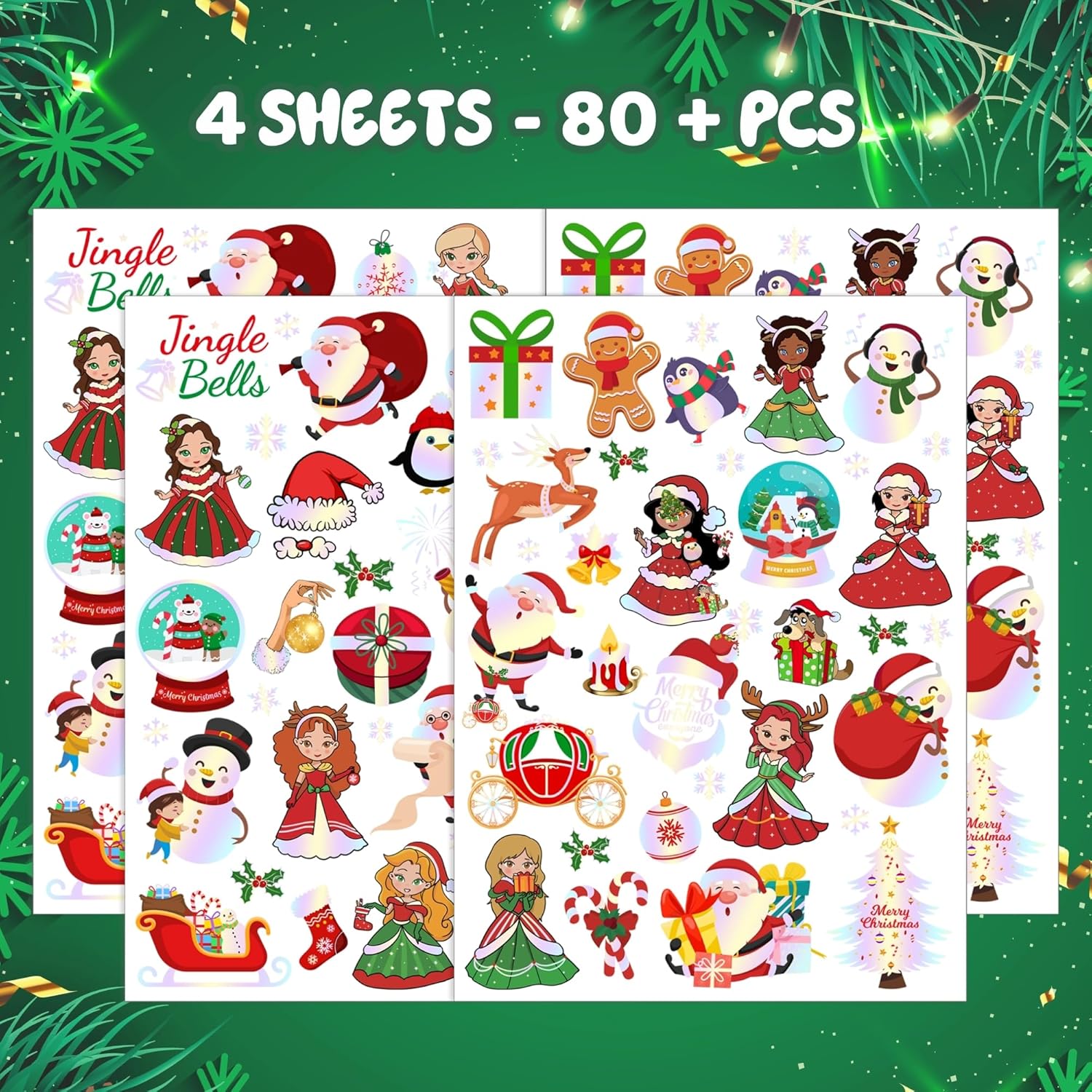 Christmas Temporary Tattoos for Kids