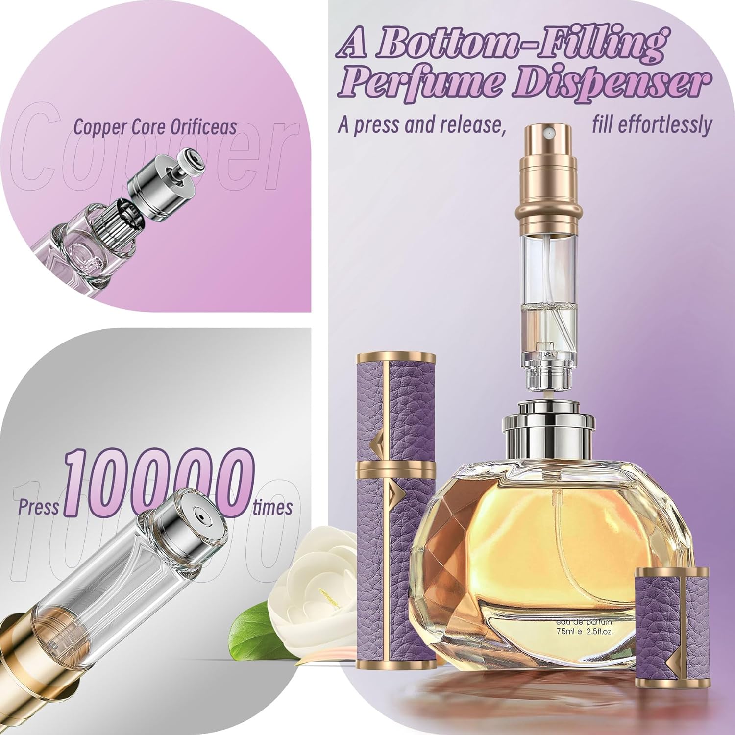 YIERSO 5ml Mini Perfume Refillable Bottle