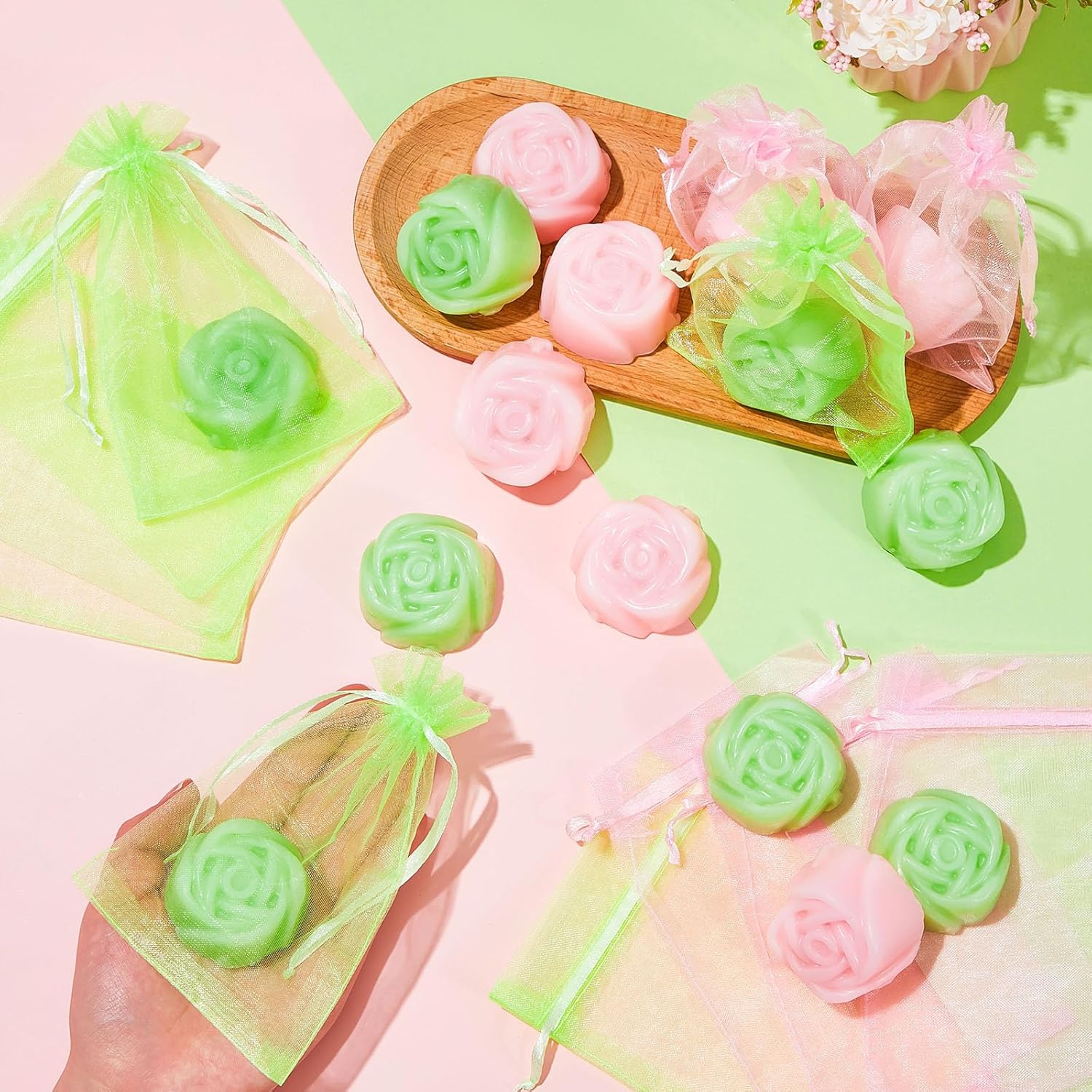 Leelosp 24pcs Witch Themed Rose Mini Soaps