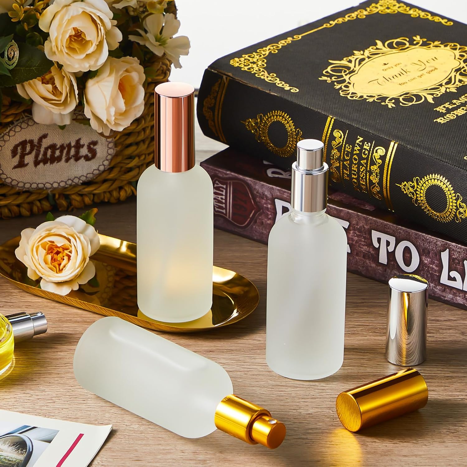 Roshtia 30 Pcs Refillable Spray Bottles 34 Oz