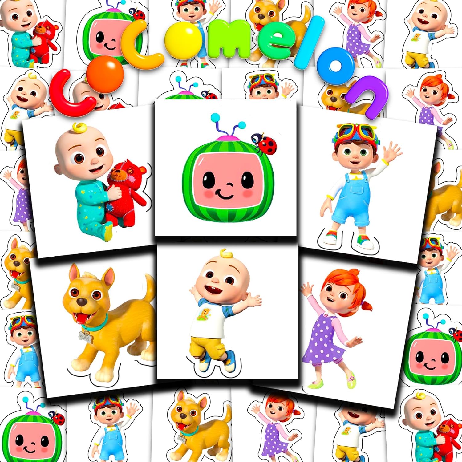 Cocomelon Temporary Tattoos Party Favor Bundle