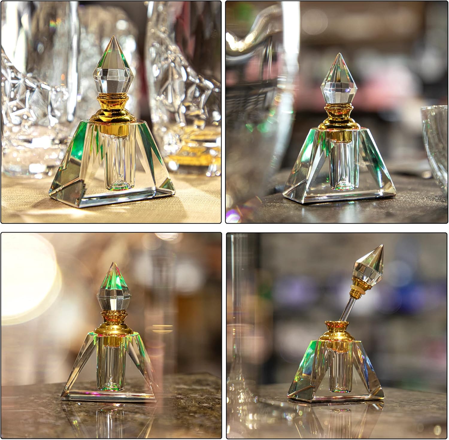 HD Vintage Egyptian Perfume Bottle 3ML Rectangular
